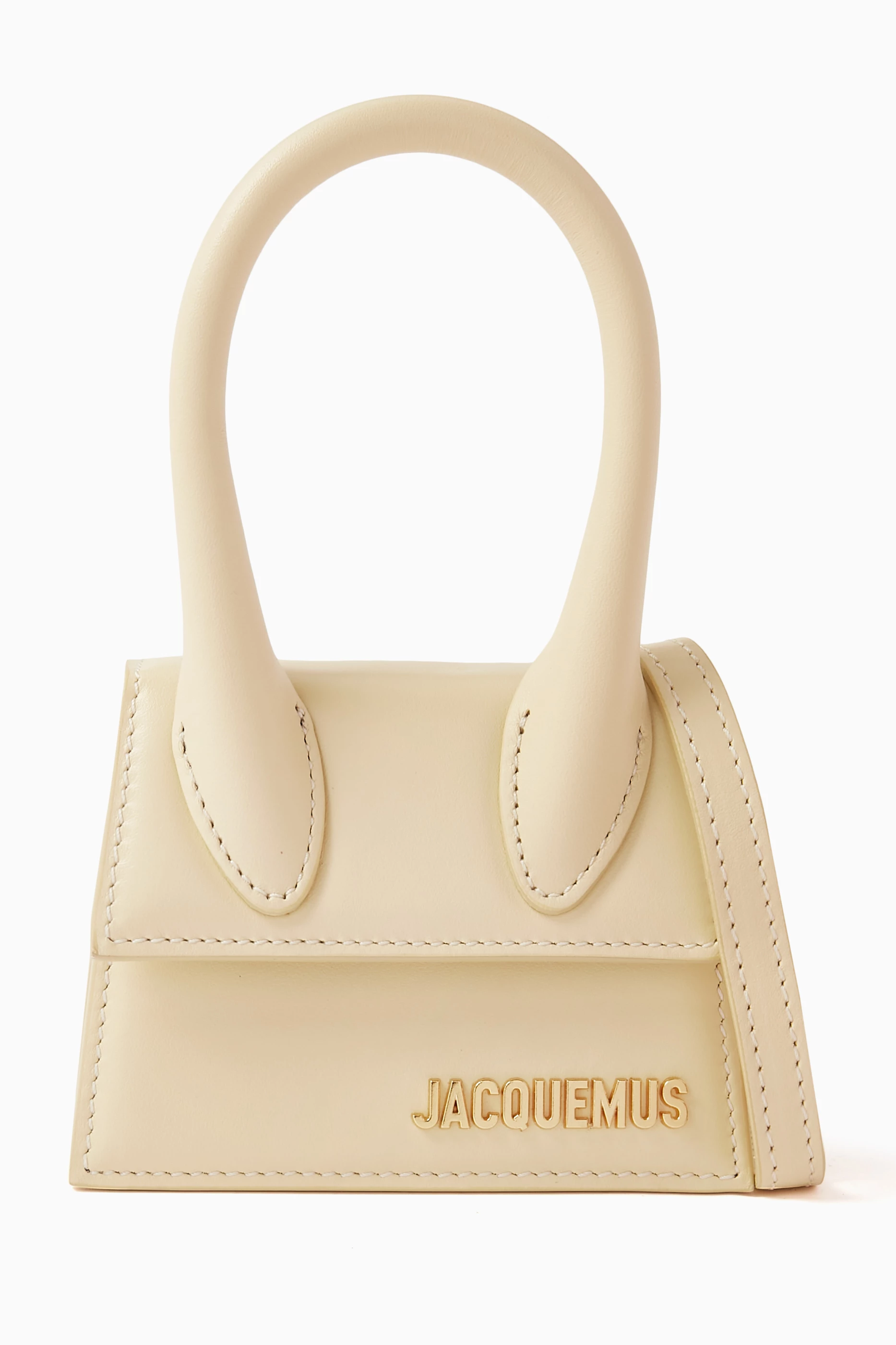 Jacquemus Le Chiquito Leather Mini Bag - Neutrals
