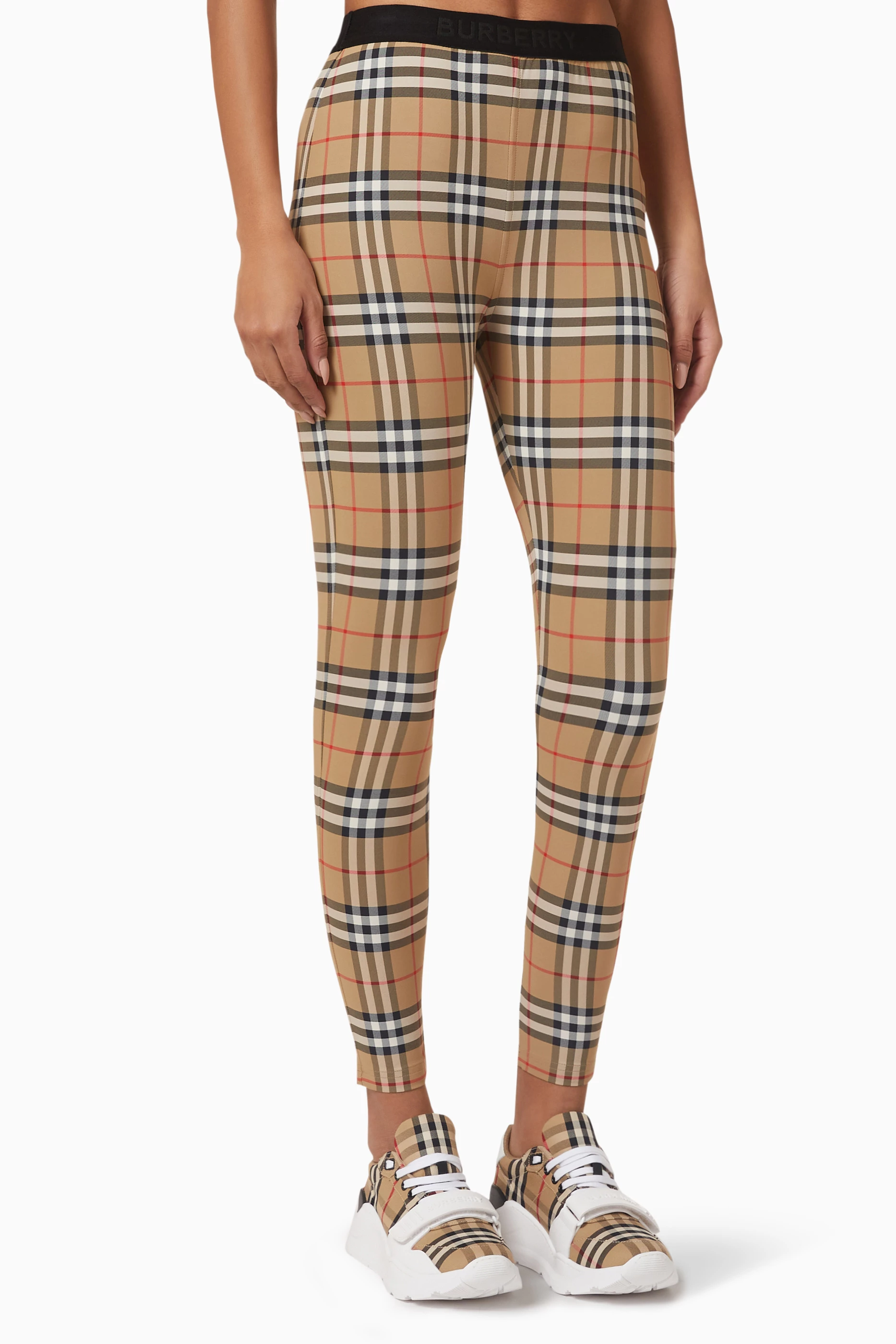 Burberry shop plaid leggings