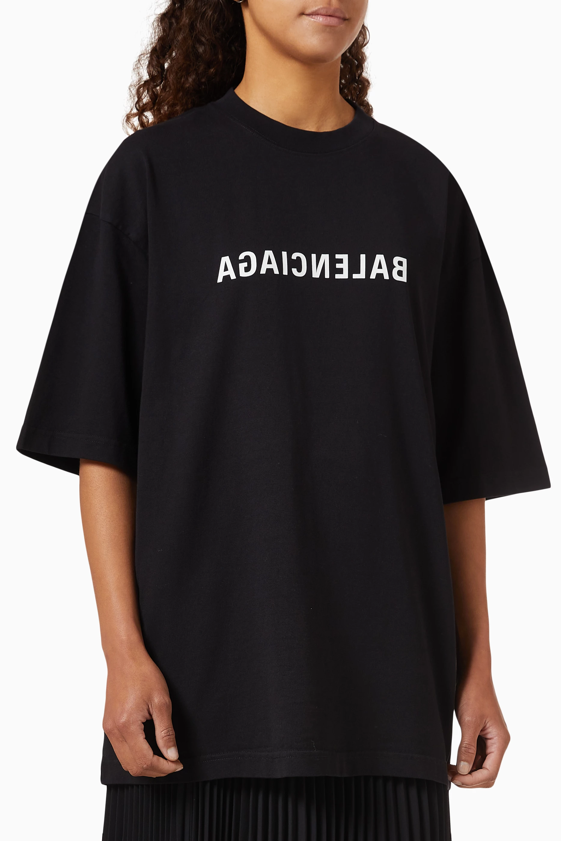 T shirt on shirt balenciaga top
