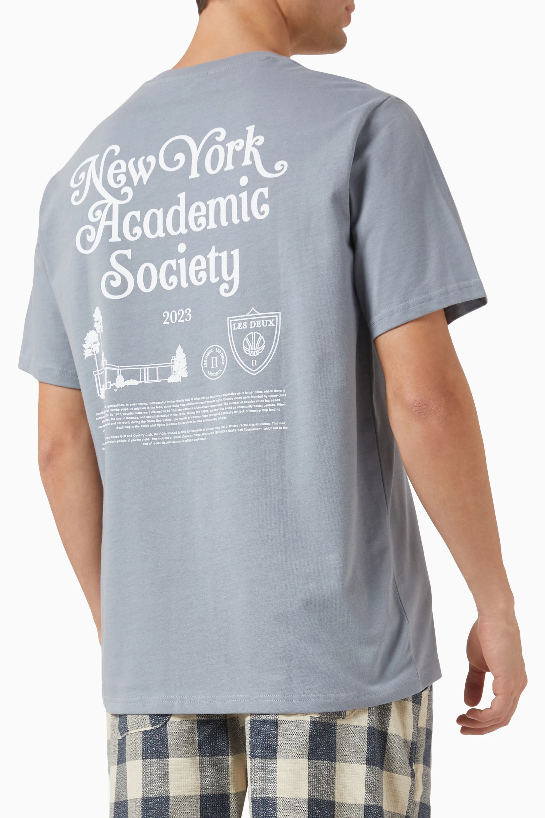 Deltage loft ekstremt Buy Les Deux New York T-shirt in Cotton for MEN | Ounass Oman
