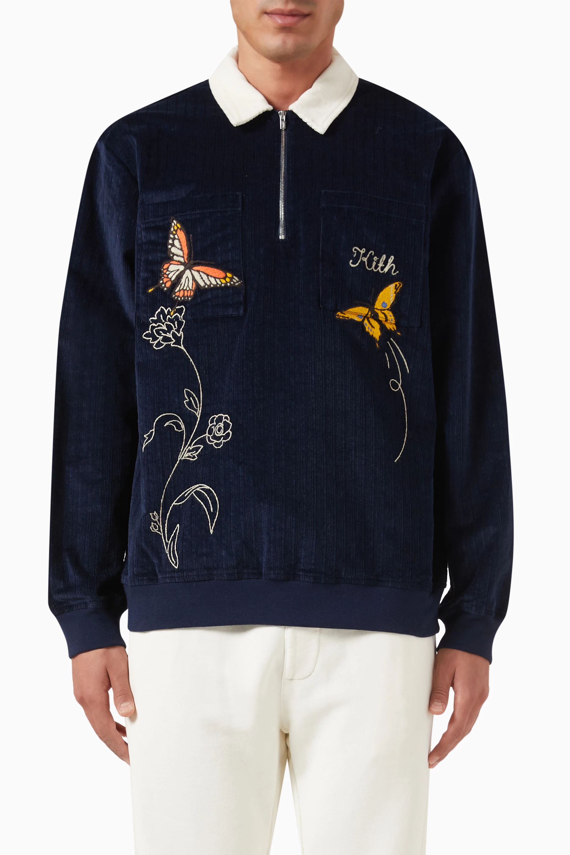 Buy Kith Blue Clyde Rugby Polo Shirt in Cotton-blend for MEN in