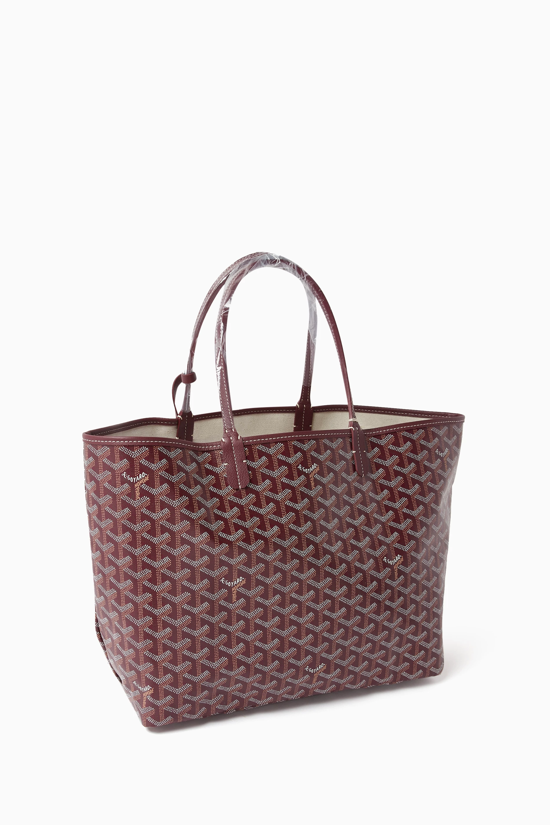 Goyard Goyardine Saint Louis GM w/ Pouch - Burgundy Totes