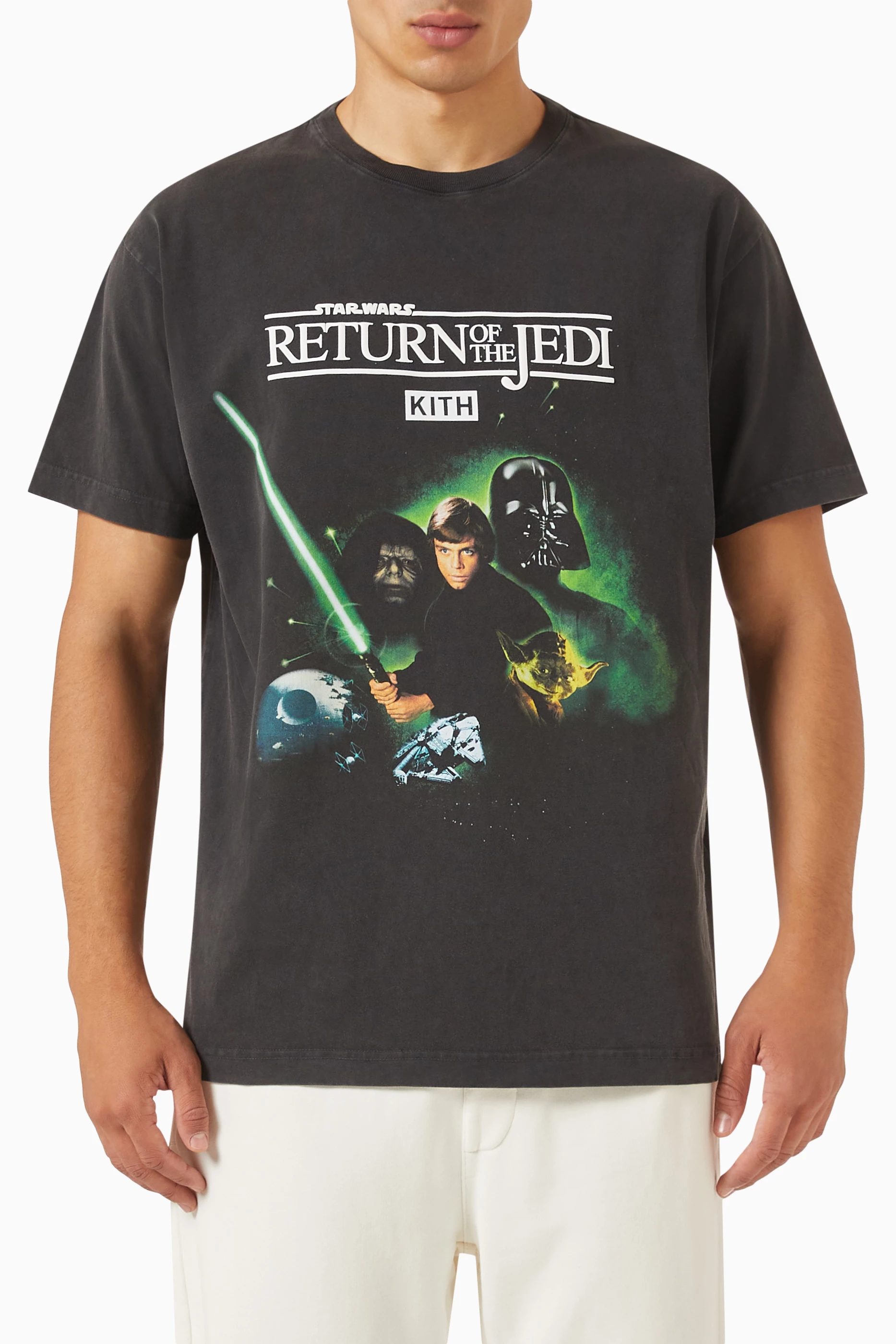 Buy Kith Black x Star Wars™ Luke Poster Vintage T-shirt in Cotton