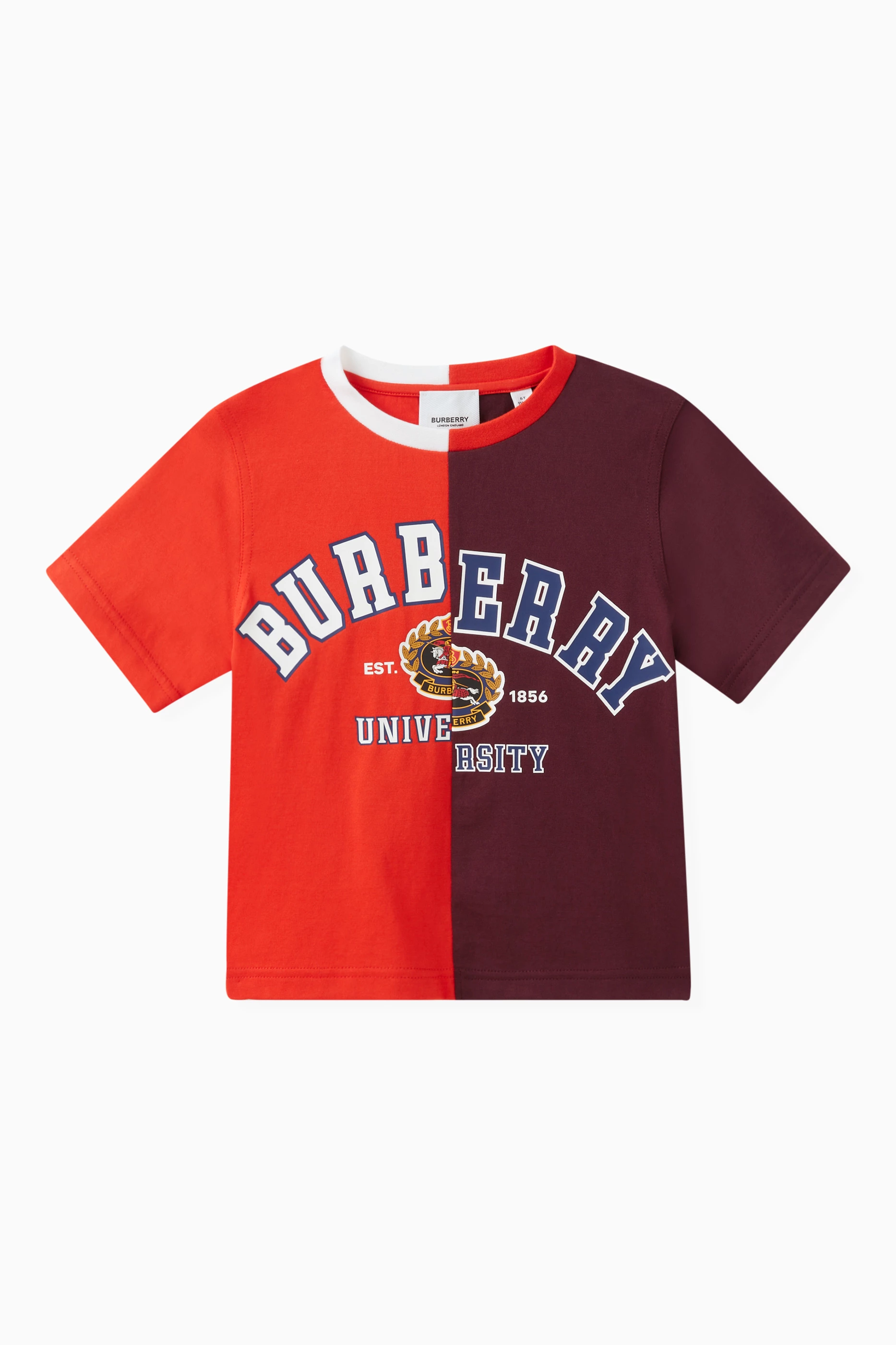 Burberry shirt kids 2025 red