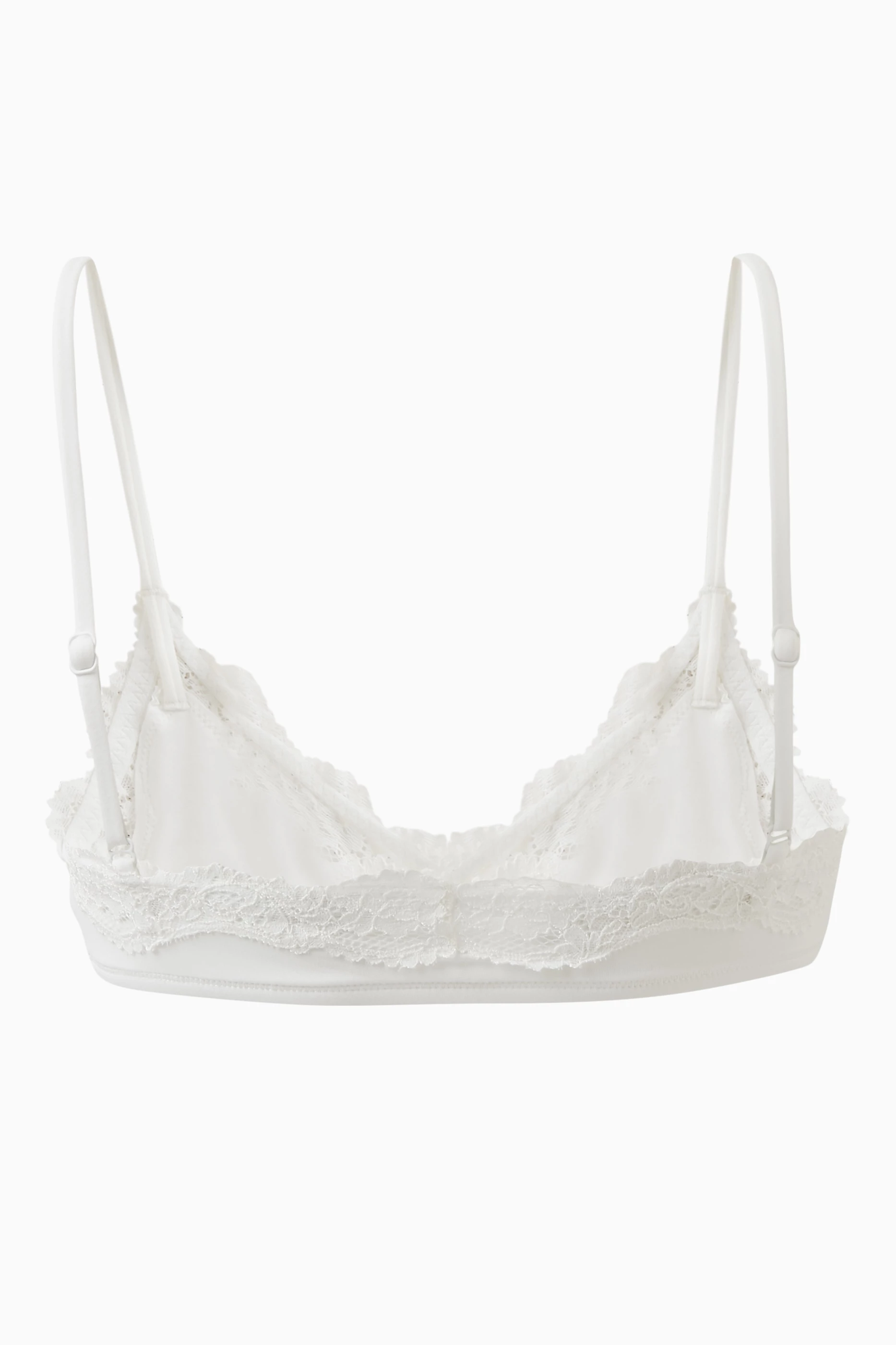 Skims Fits Everybody Lace Underwire Corded Lace Bra in Marble Size