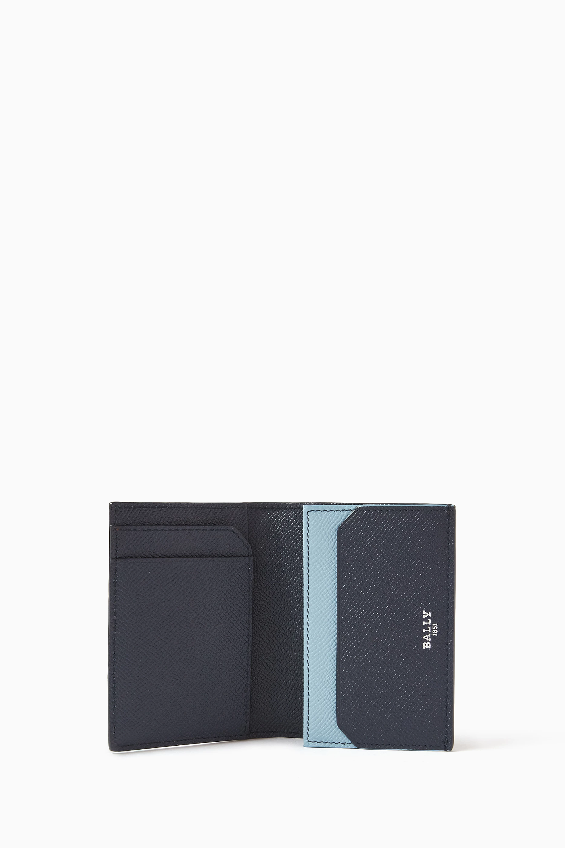 Buy Bally Blue Byrek Card Holder in Leather Online for Men Ounass Oman