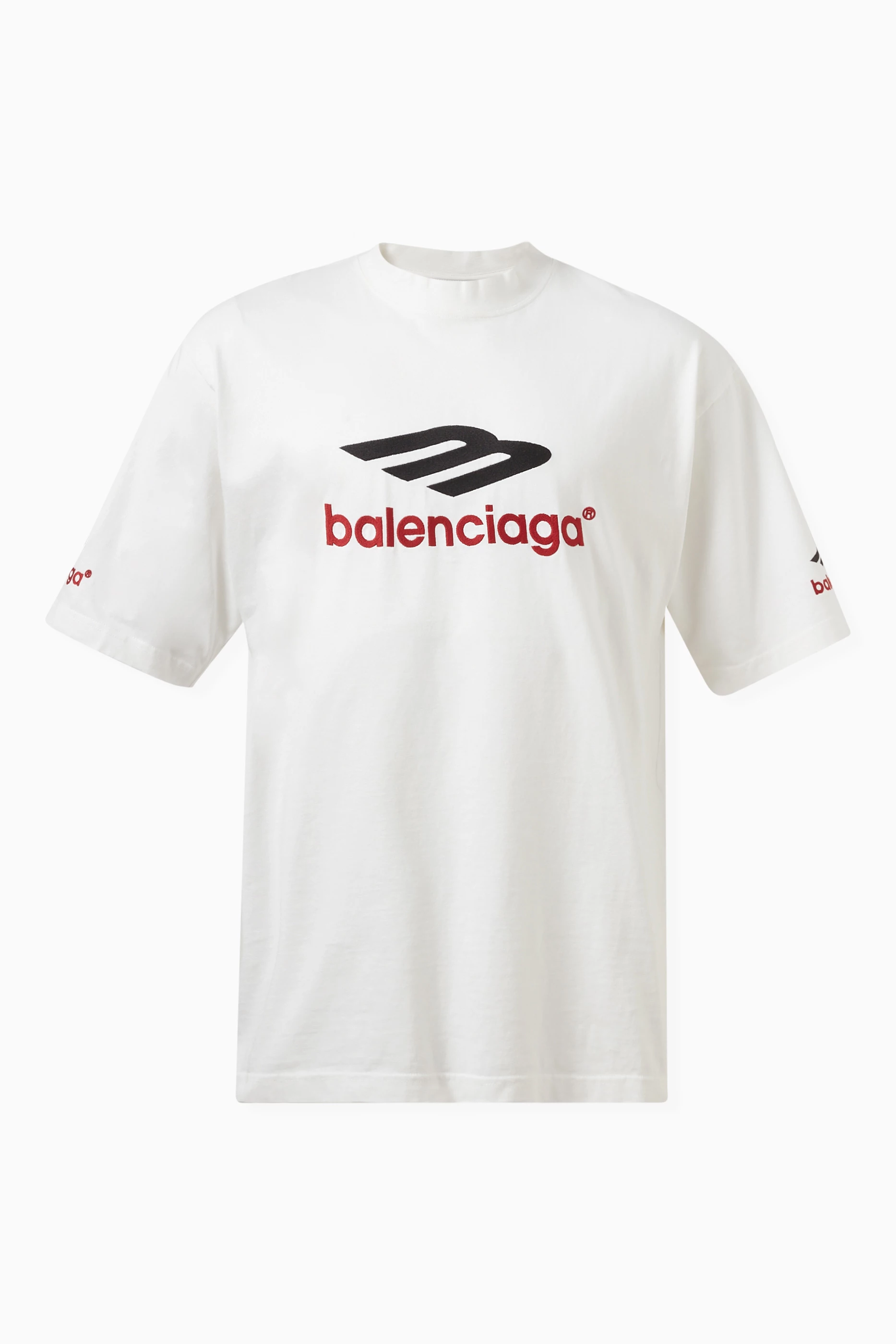 Buy Balenciaga Neutral Maison Balenciaga Medium Fit T-shirt in Cotton  Jersey for MEN in Oman