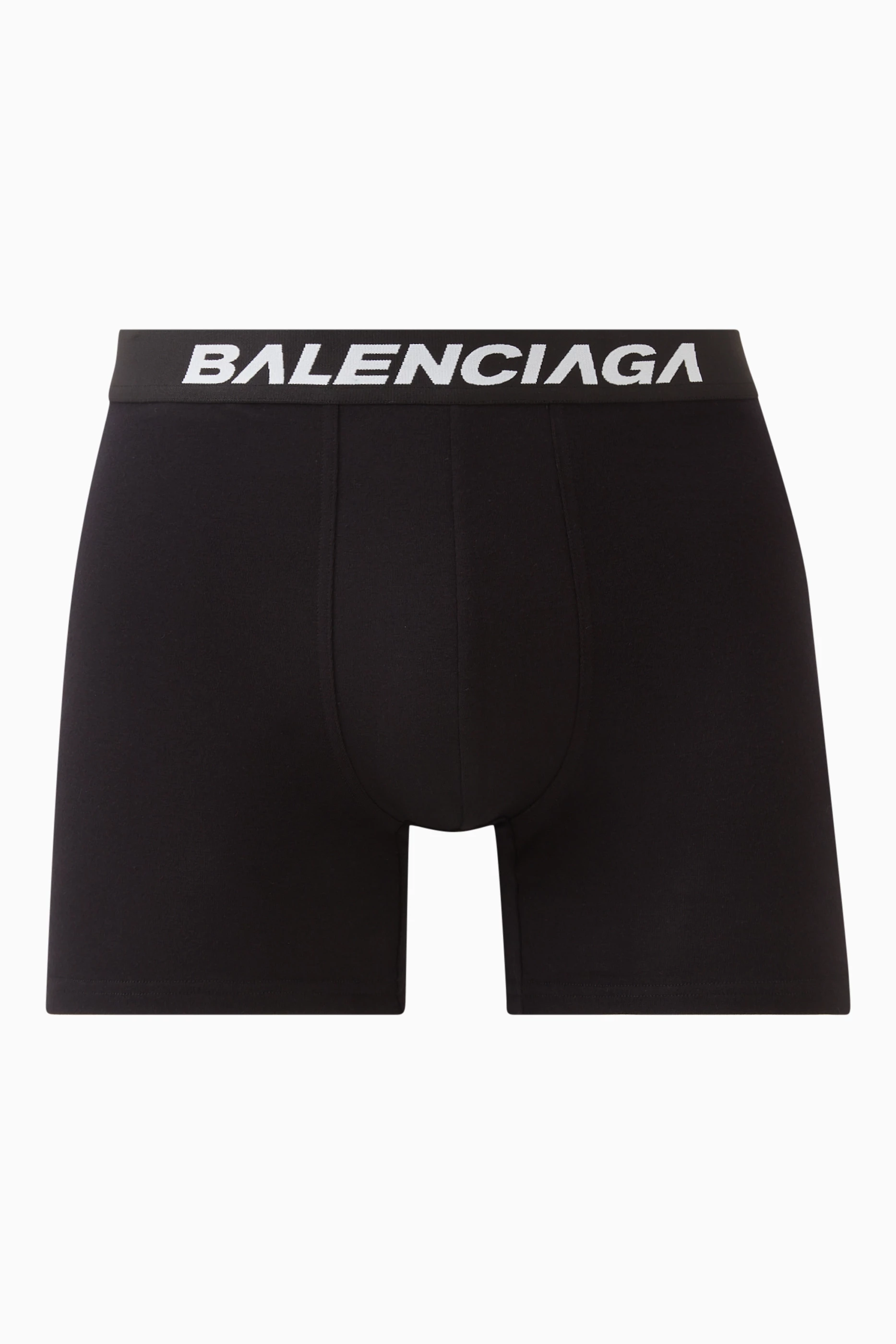 Buy Balenciaga Black Racer Boxer Briefs in Cotton Jersey for Men in Oman