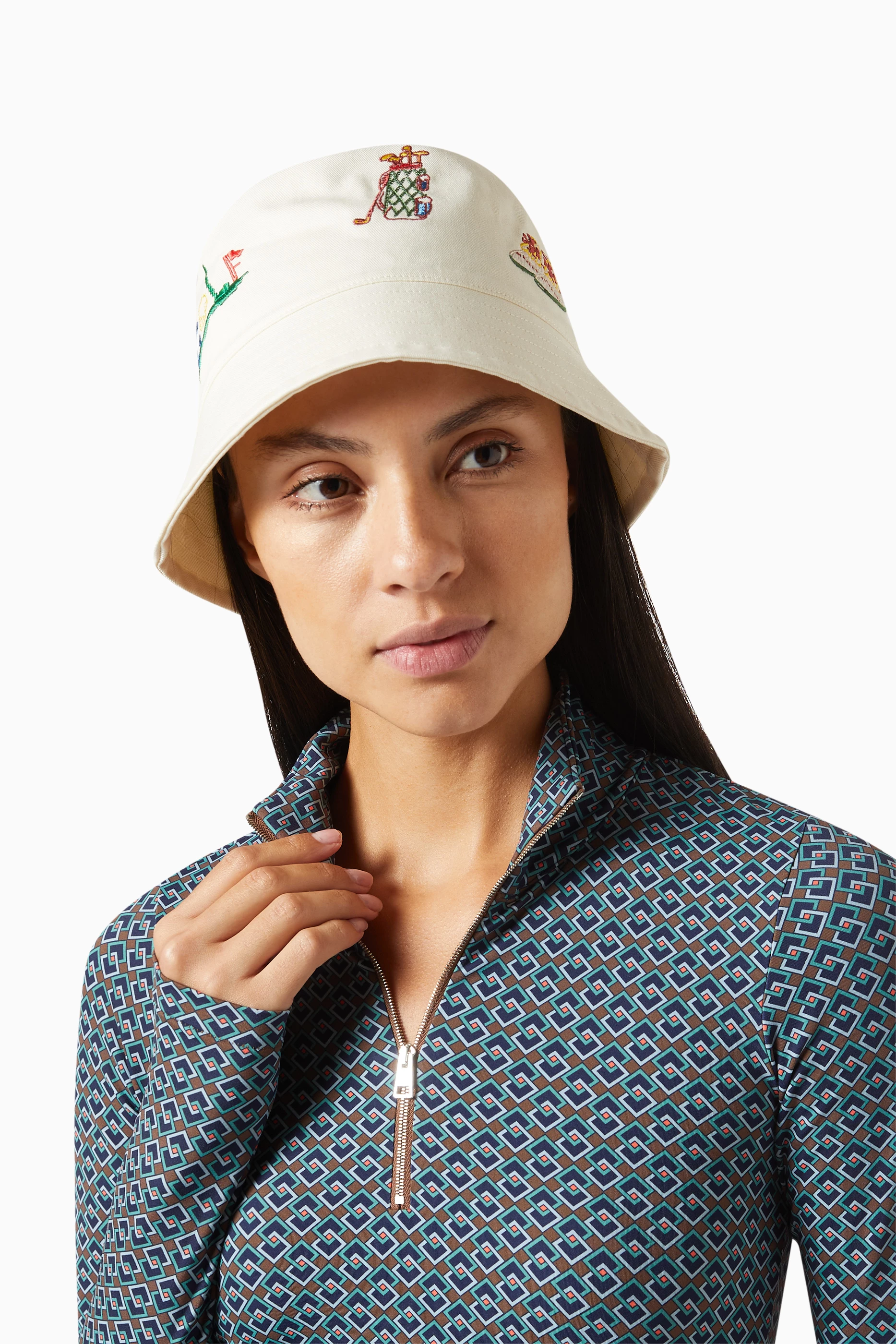 Womens golf bucket hat top