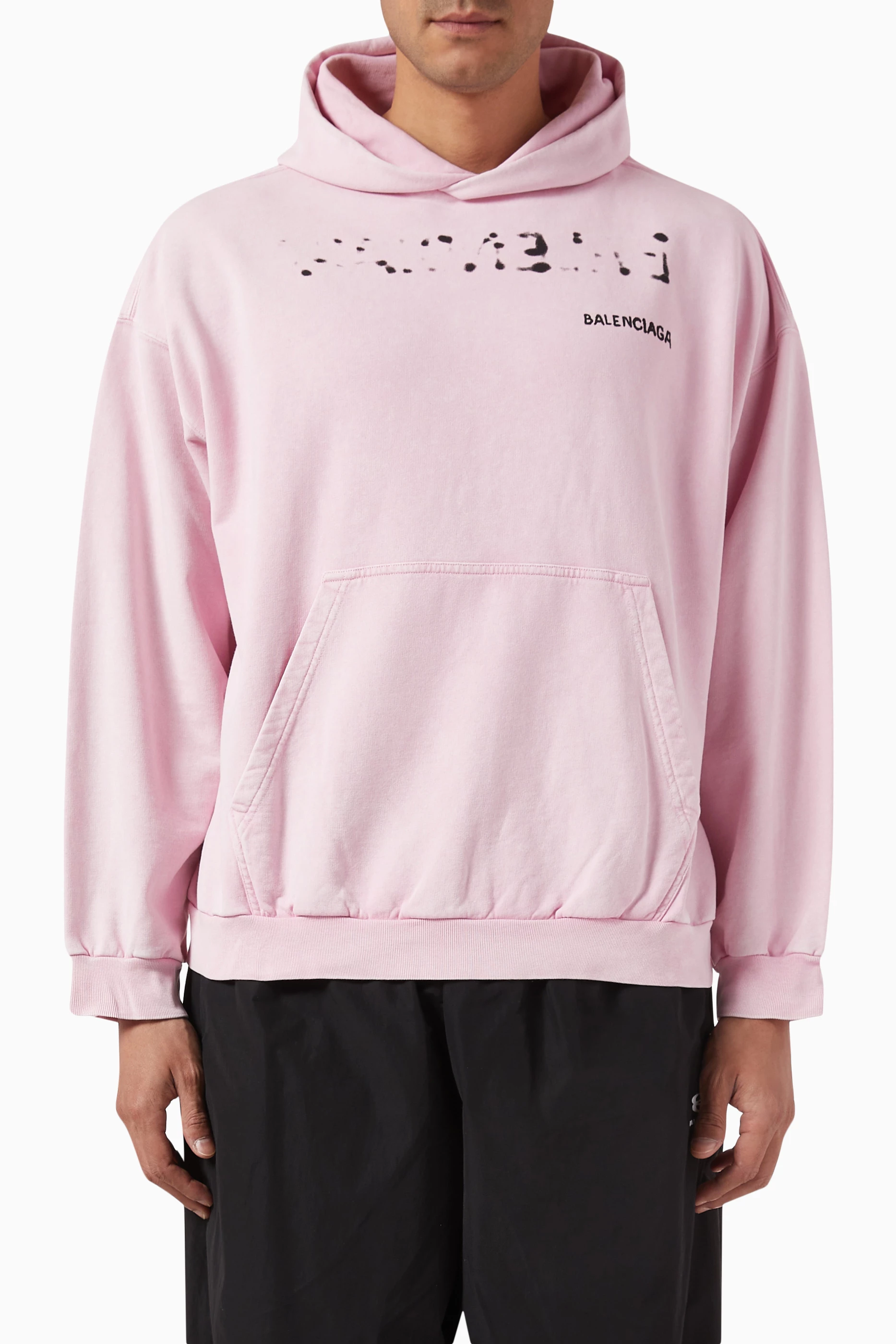 Balenciaga hoodie shop mens pink