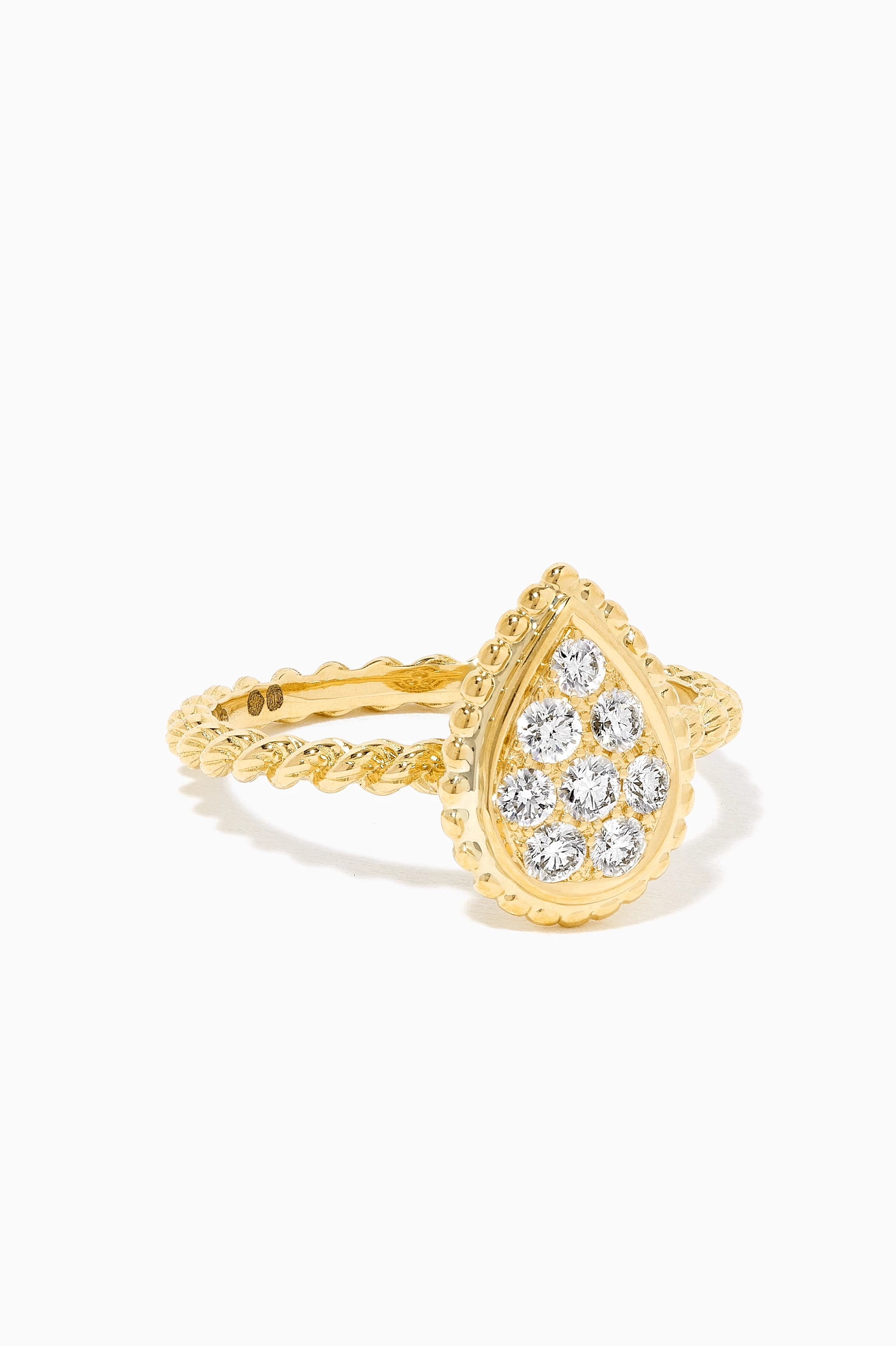 Buy Boucheron Yellow Serpent Bohème S Motif Diamond Ring in 18kt