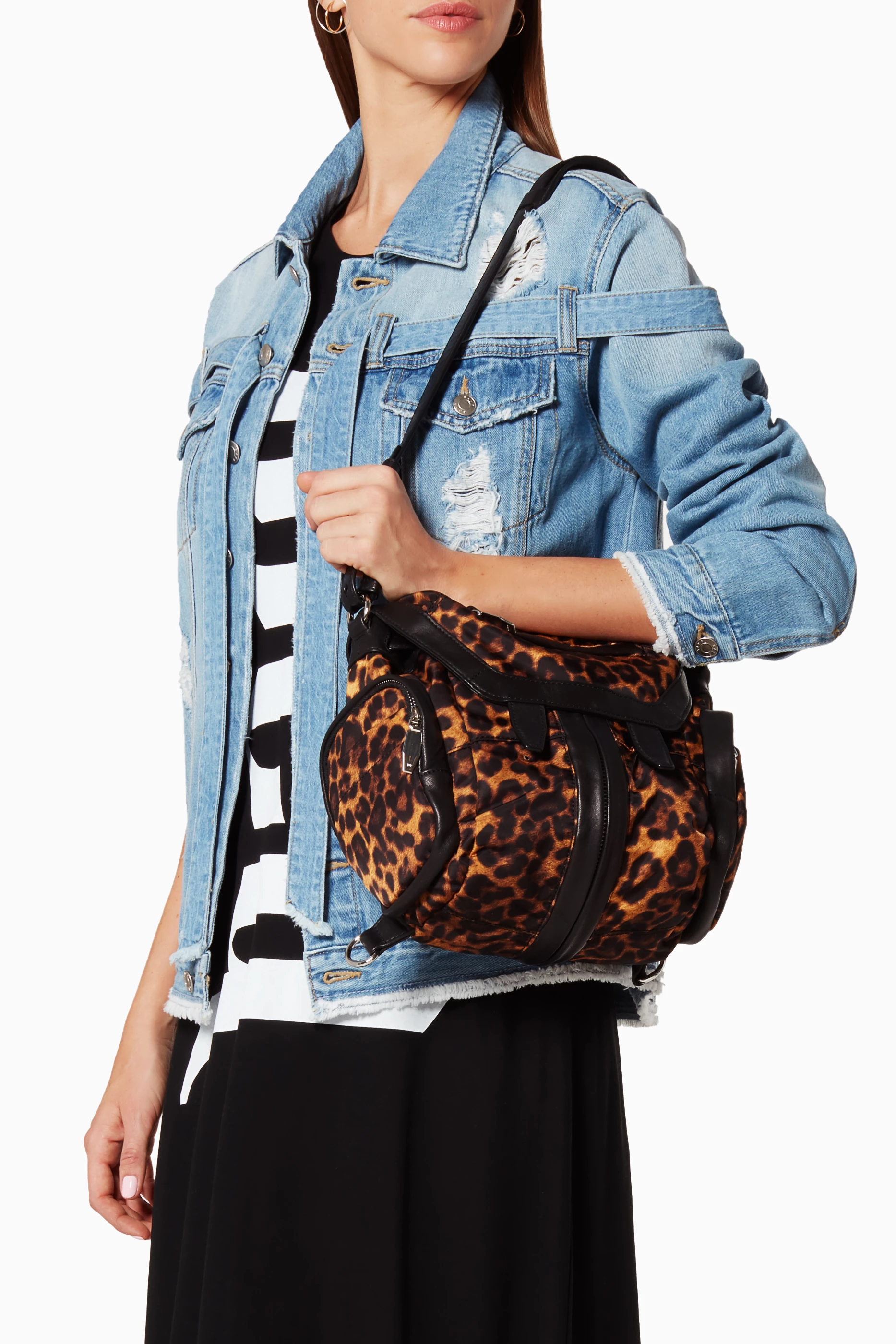 Buy Alexander Wang Multicolour Leopard-Print Mini Marti Convertible Backpack  For Women Online | Ounass Oman