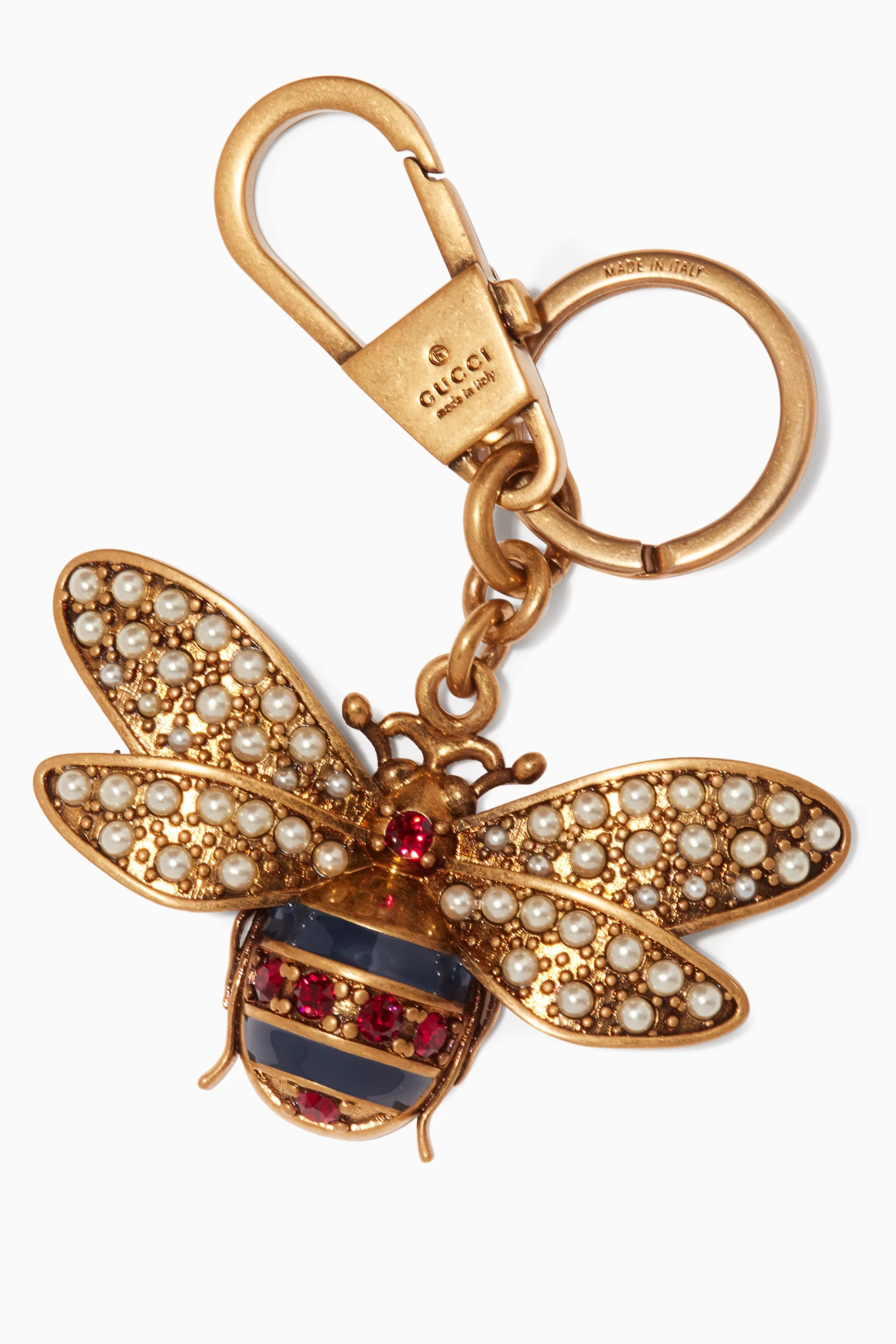 Buy Gucci Gold Gold Bee Keychain For Women Online | Ounass Oman