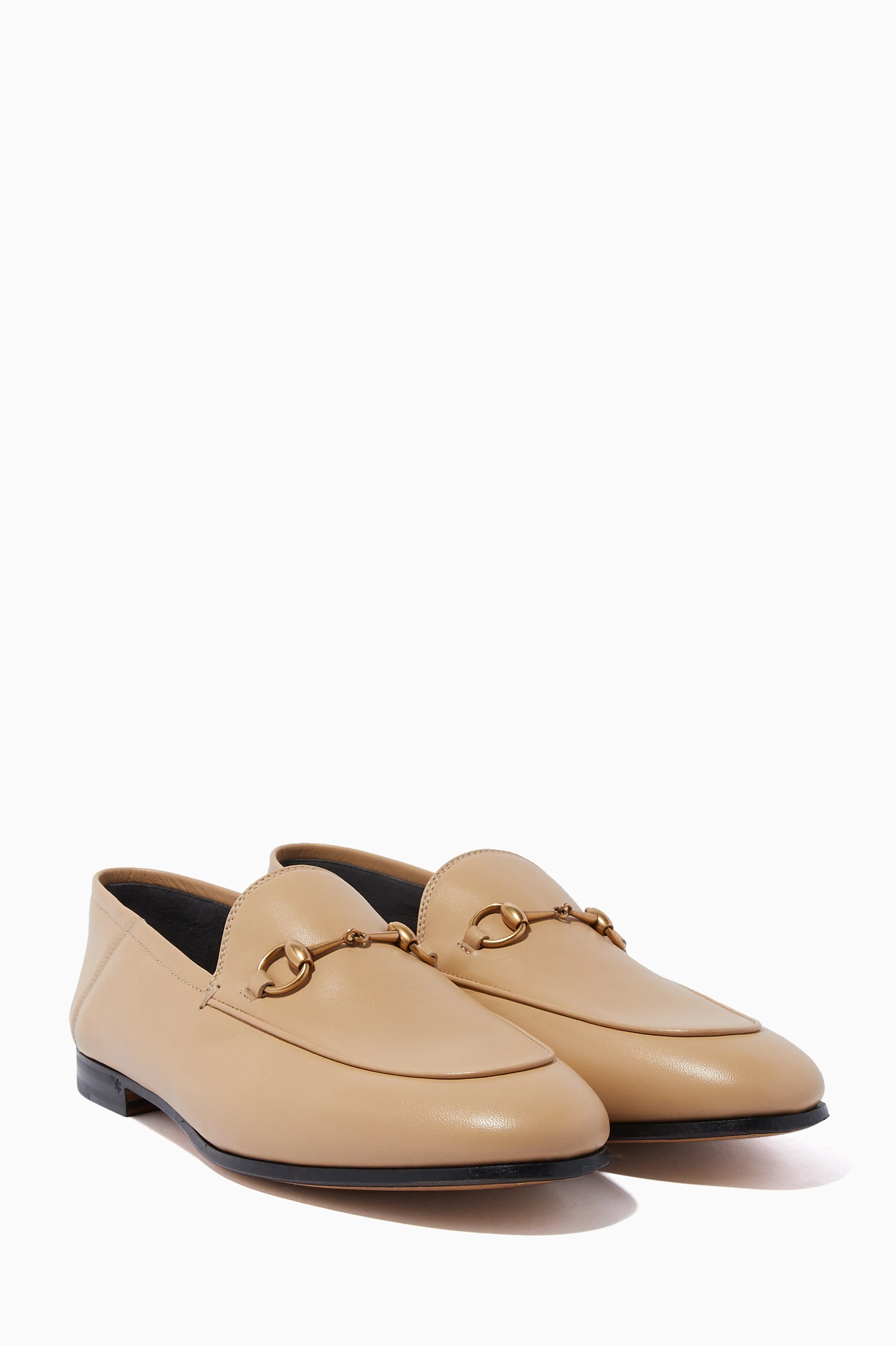 Gucci Beige and Brown Loafers Gucci Suede Loafers Gucci | Men main image 3