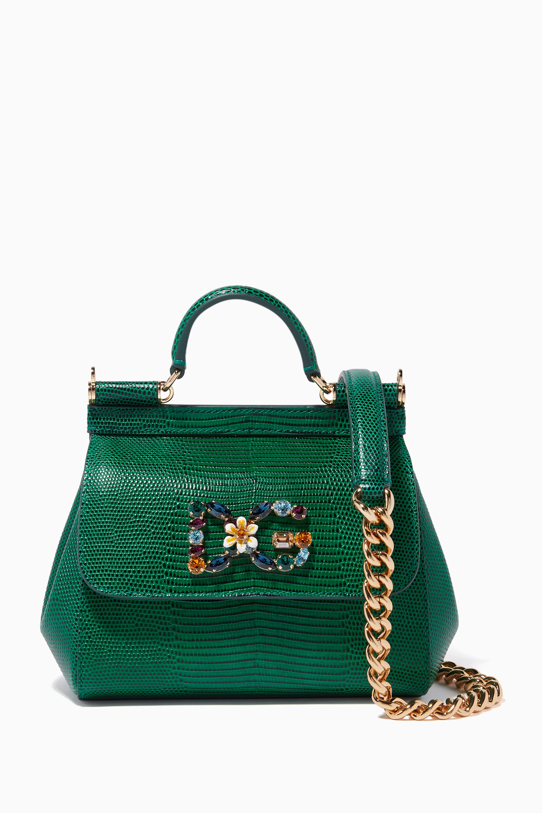 Dolce and gabbana green sicily bag hot sale
