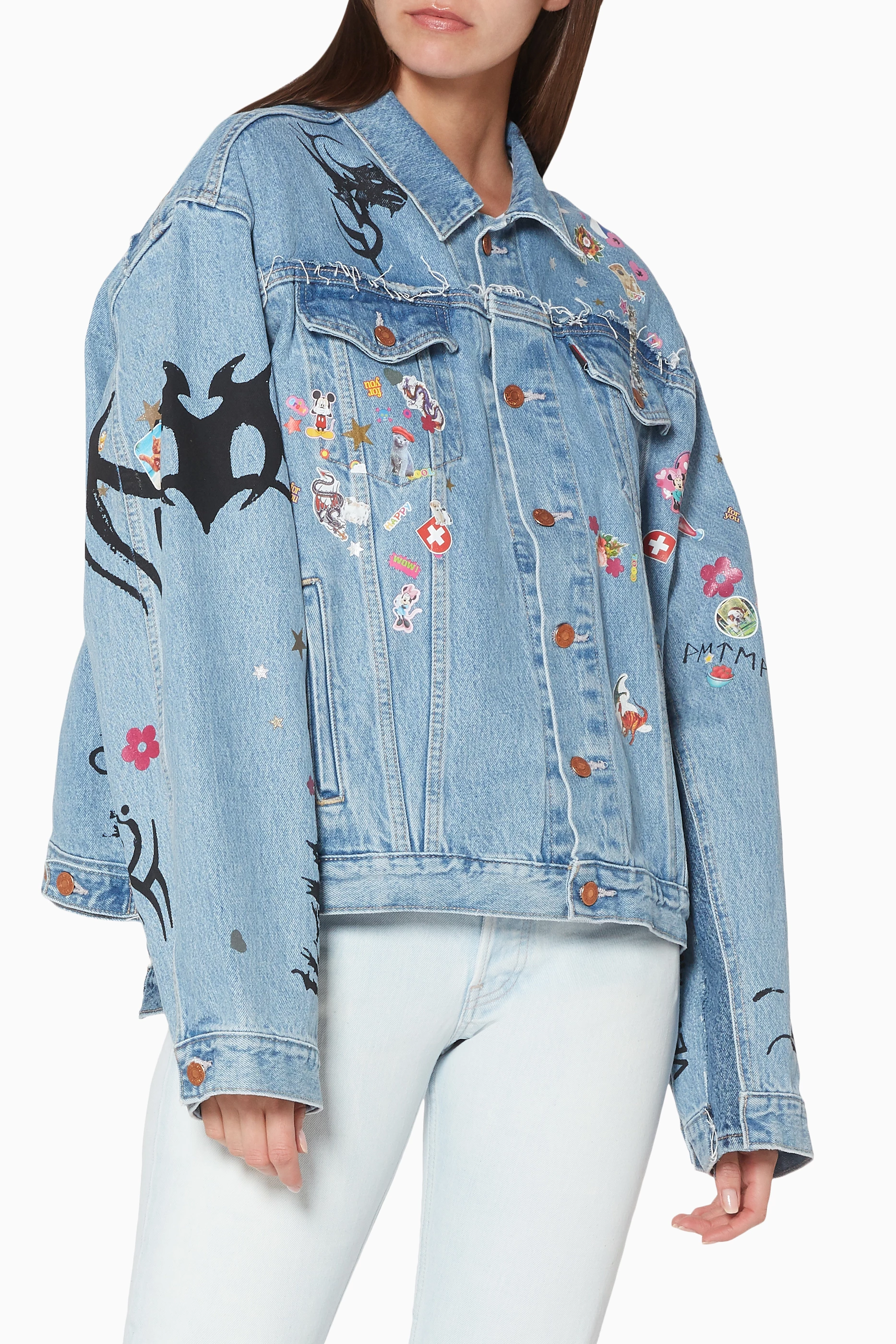 Vetements tribal denim jacket discount
