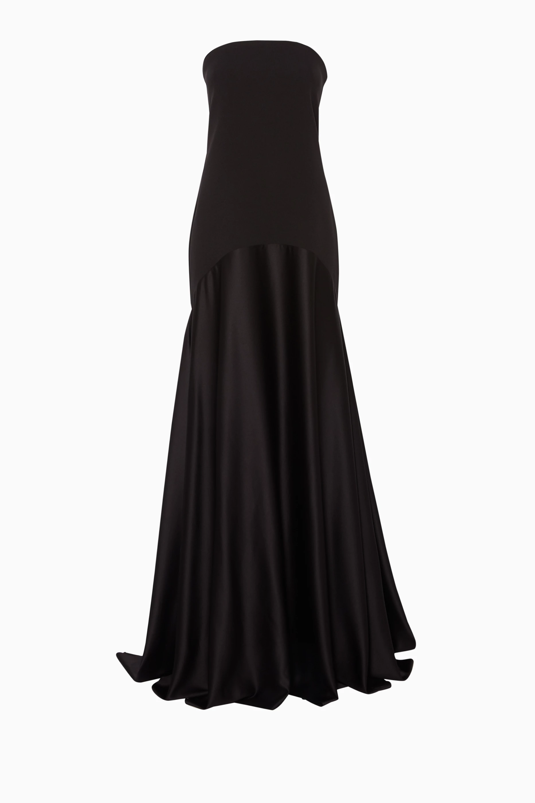 Buy Solace London Black Black Strapless Alessandra Gown For