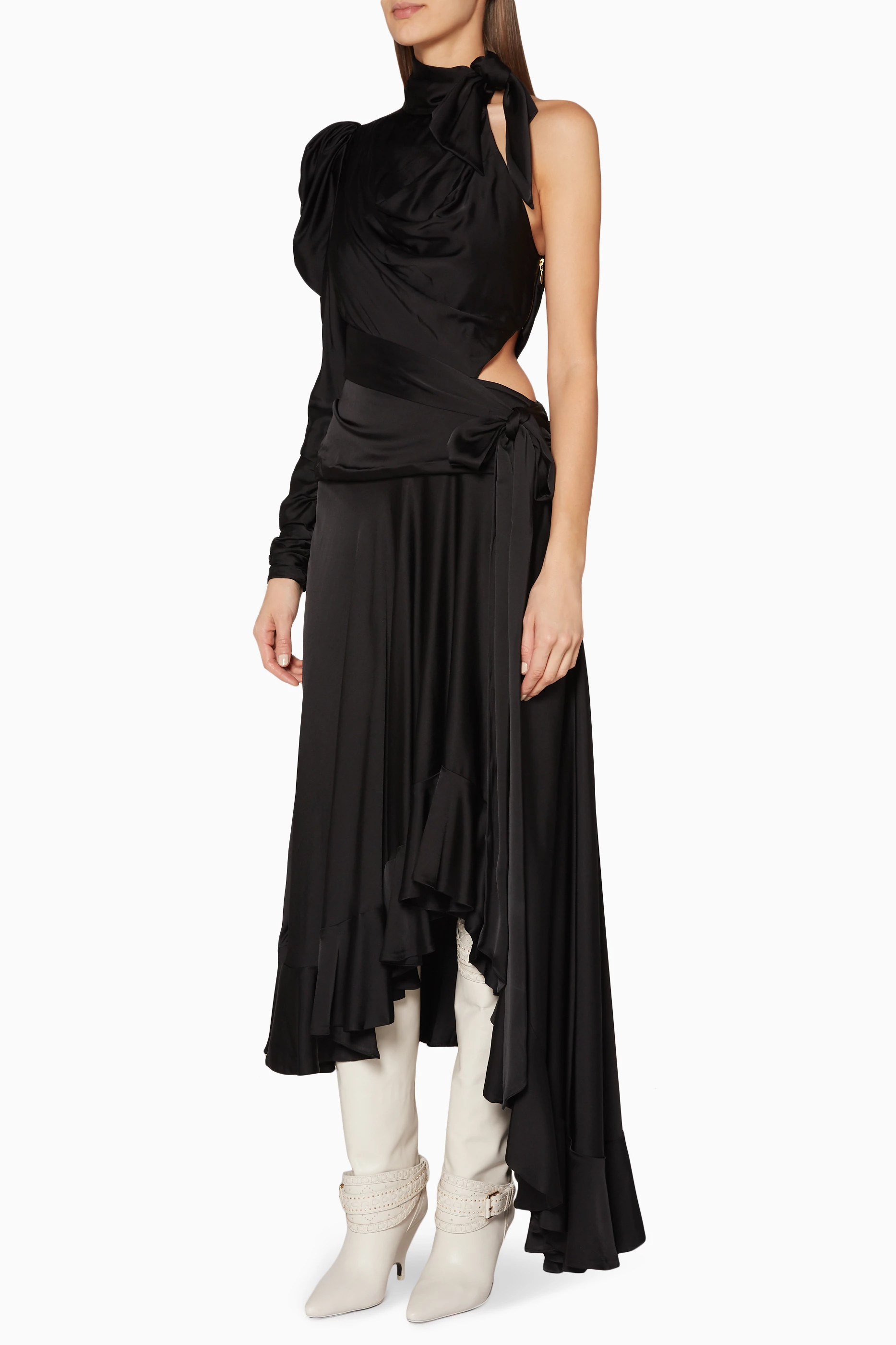 Buy Zimmermann Black Black Unbridled Valiant Dress For Women Online Ounass Oman