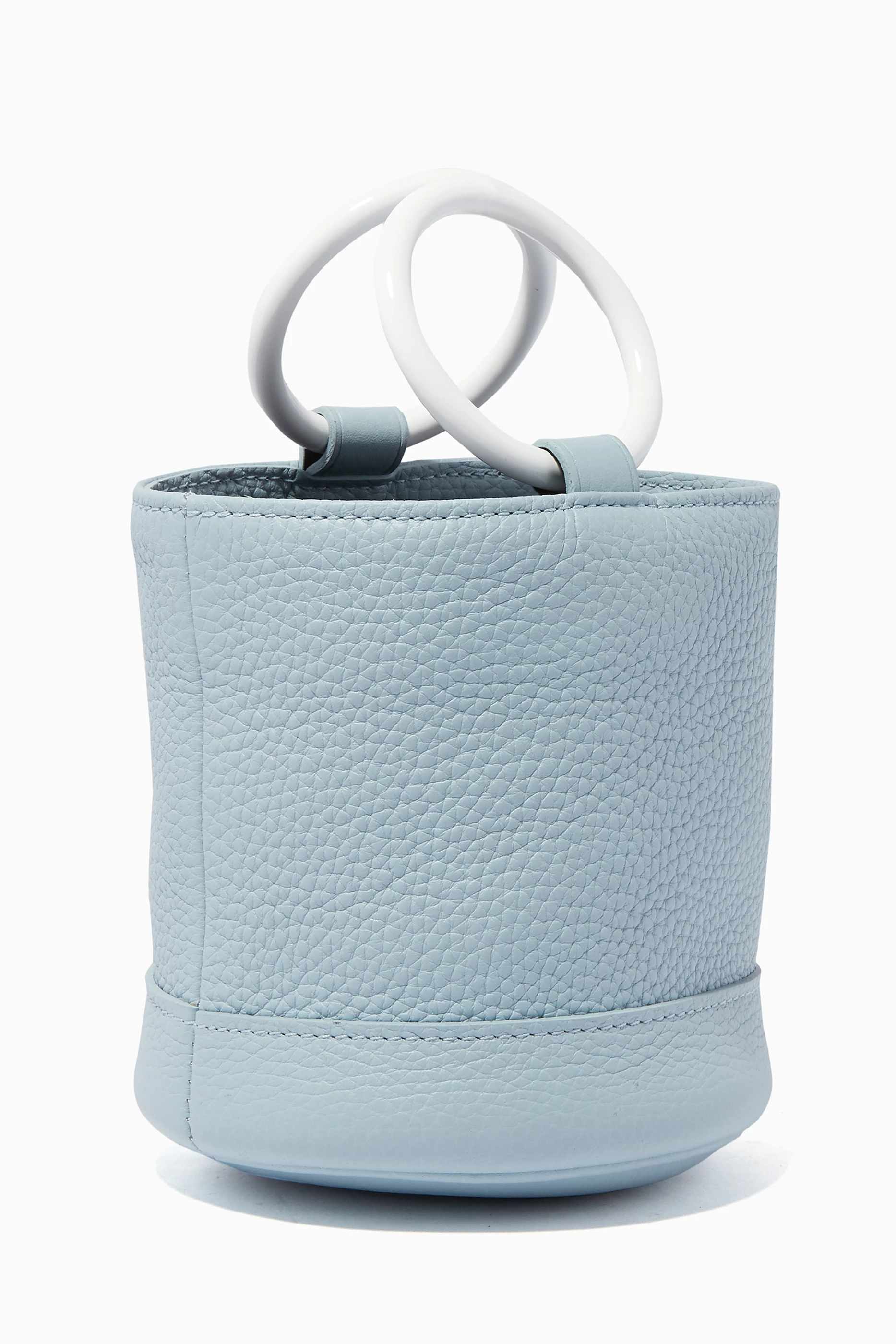 Buy Simon Miller Grey Grey Petrol Bonsai 15 Bucket Bag For Women Online Ounass Oman