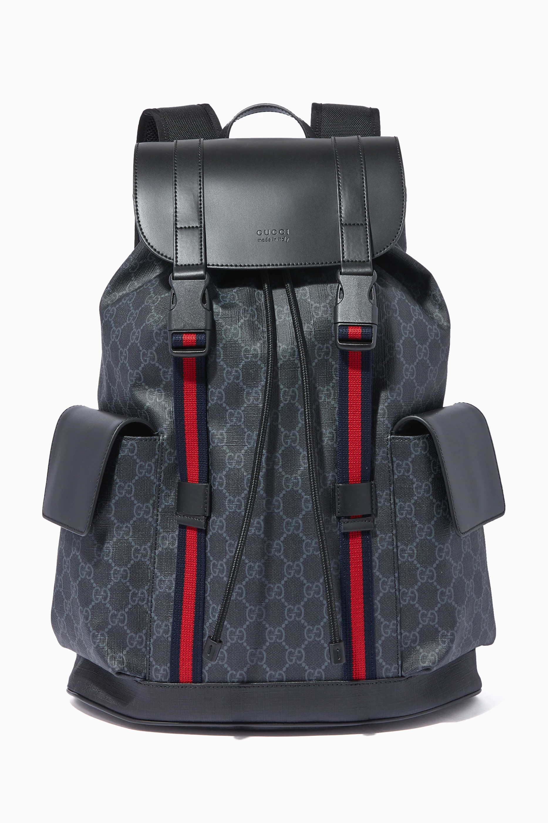 Buy Gucci Black Black GG Supreme Backpack For Men Online Ounass Oman