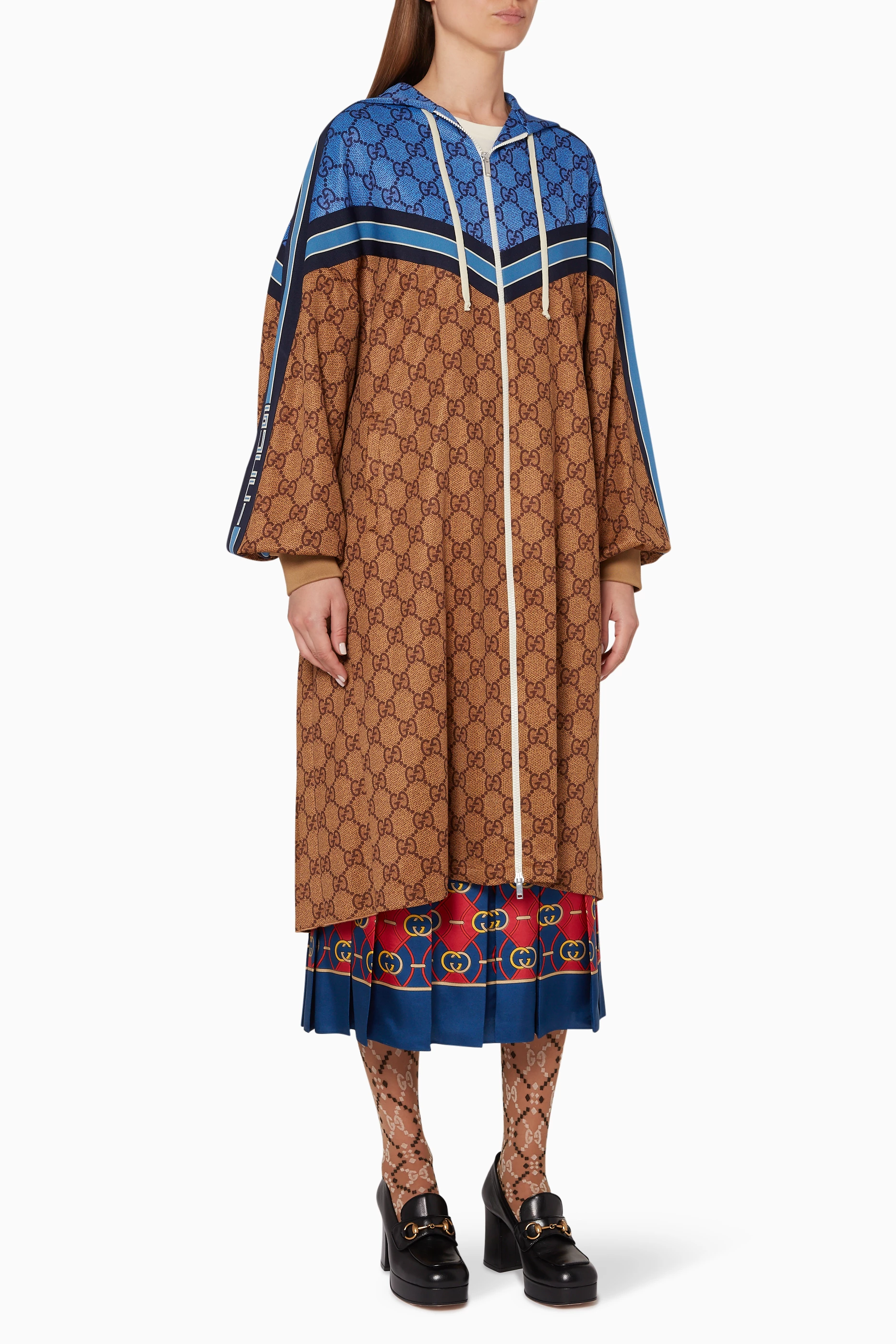 Buy Gucci Color GG Technical Jersey Jacket For Women Online Ounass Oman