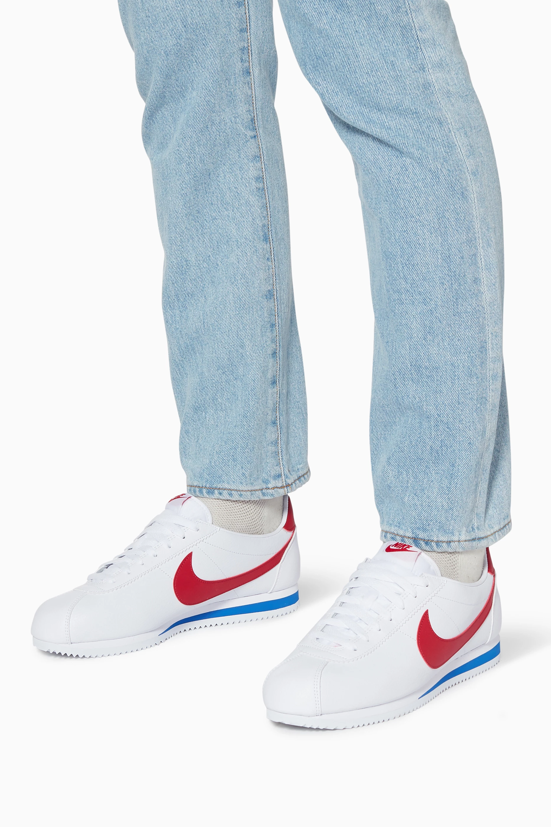 Nike men's classic cortez leather shoe cheap