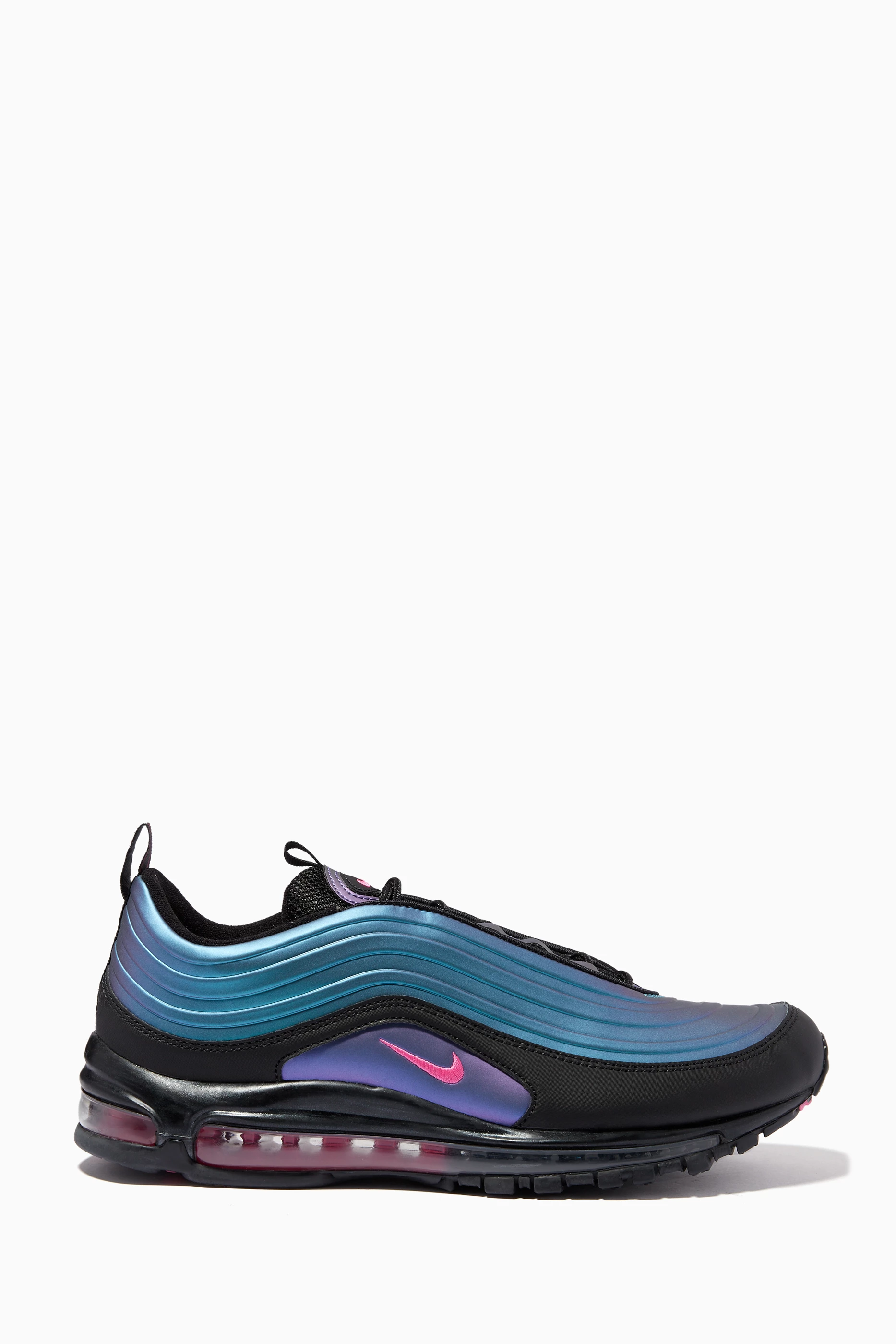 Air max 97 lx black/laser fuchsia men's shoe top