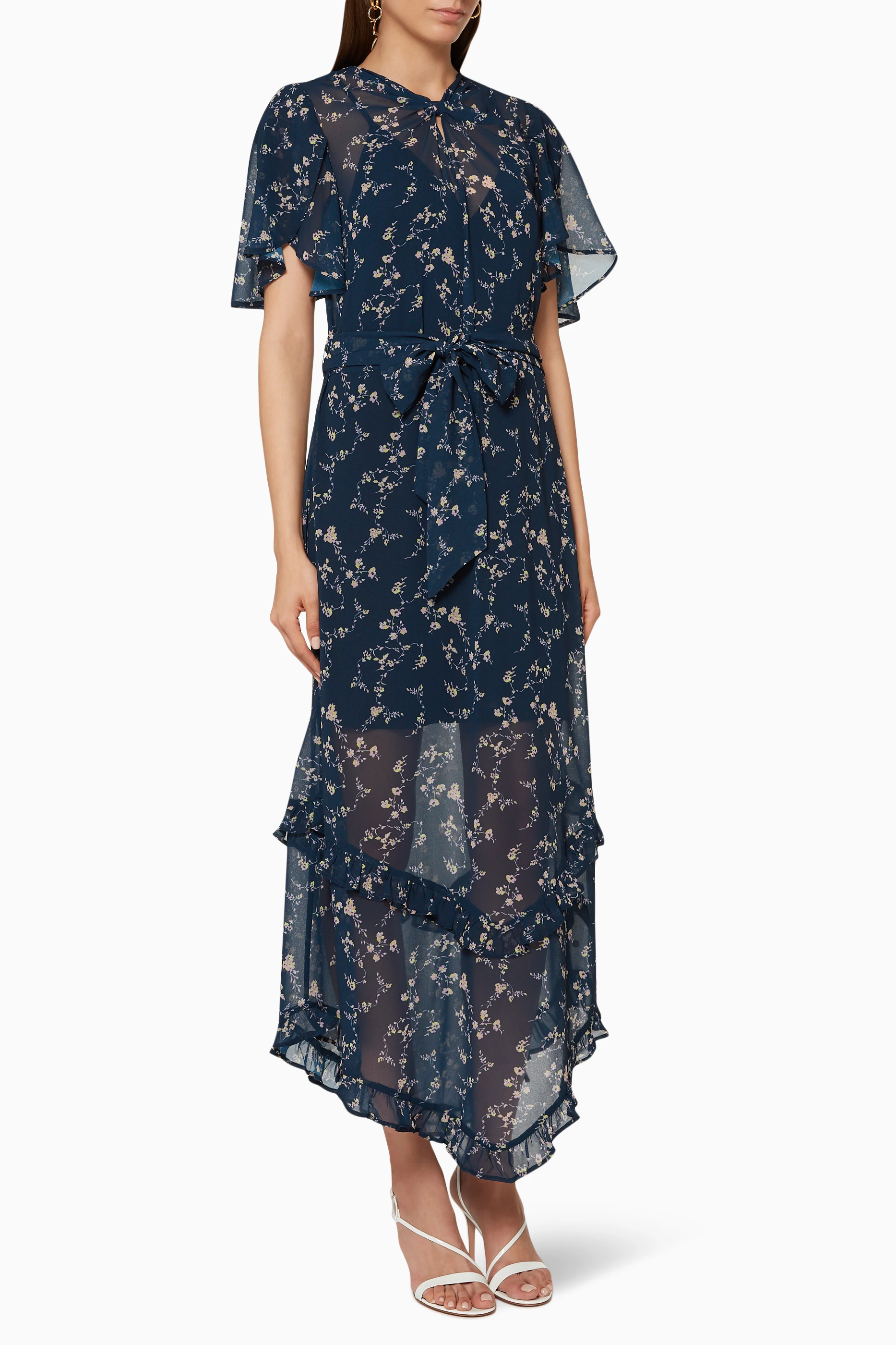chinese dress ladies Keepsake Cotton Ruffle Maxi Dress