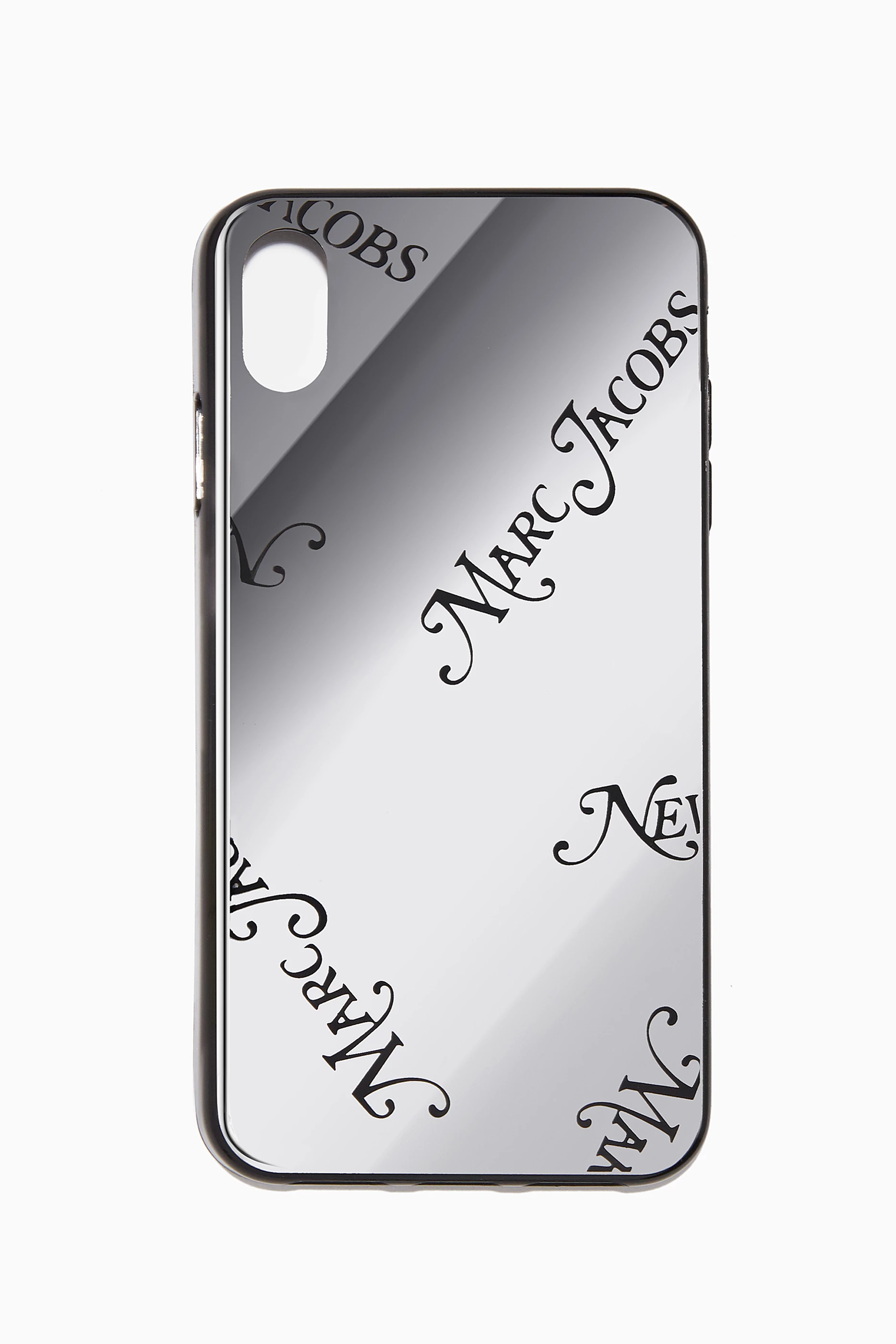 MARC JACOBS iPhoneケースXSMAX Buy Marc Jacobs Silver Logo-Print Iphone XS Max Case For Women