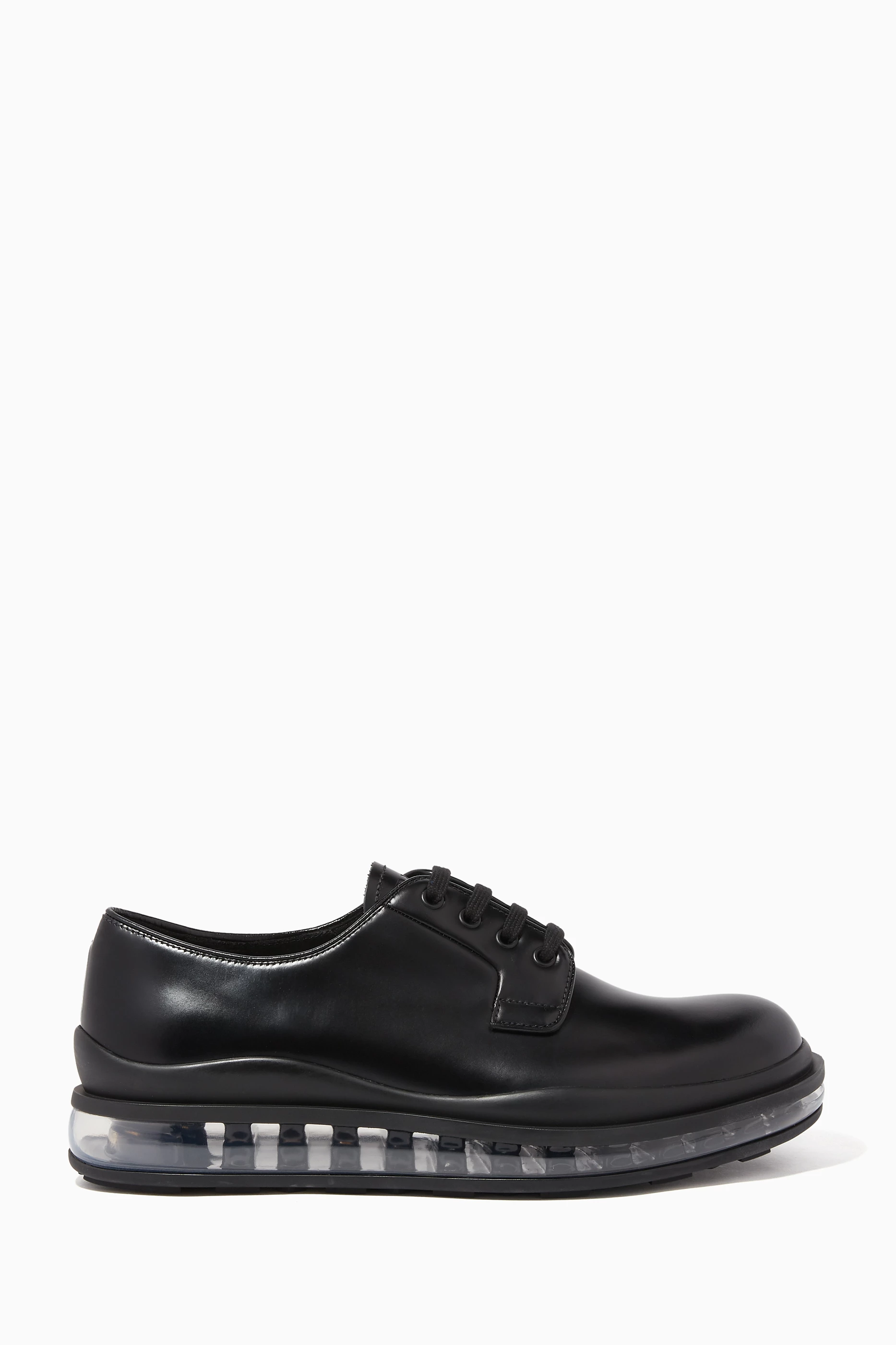 Buy Prada Black Levitate Derby Shoes For Men Online | Ounass 