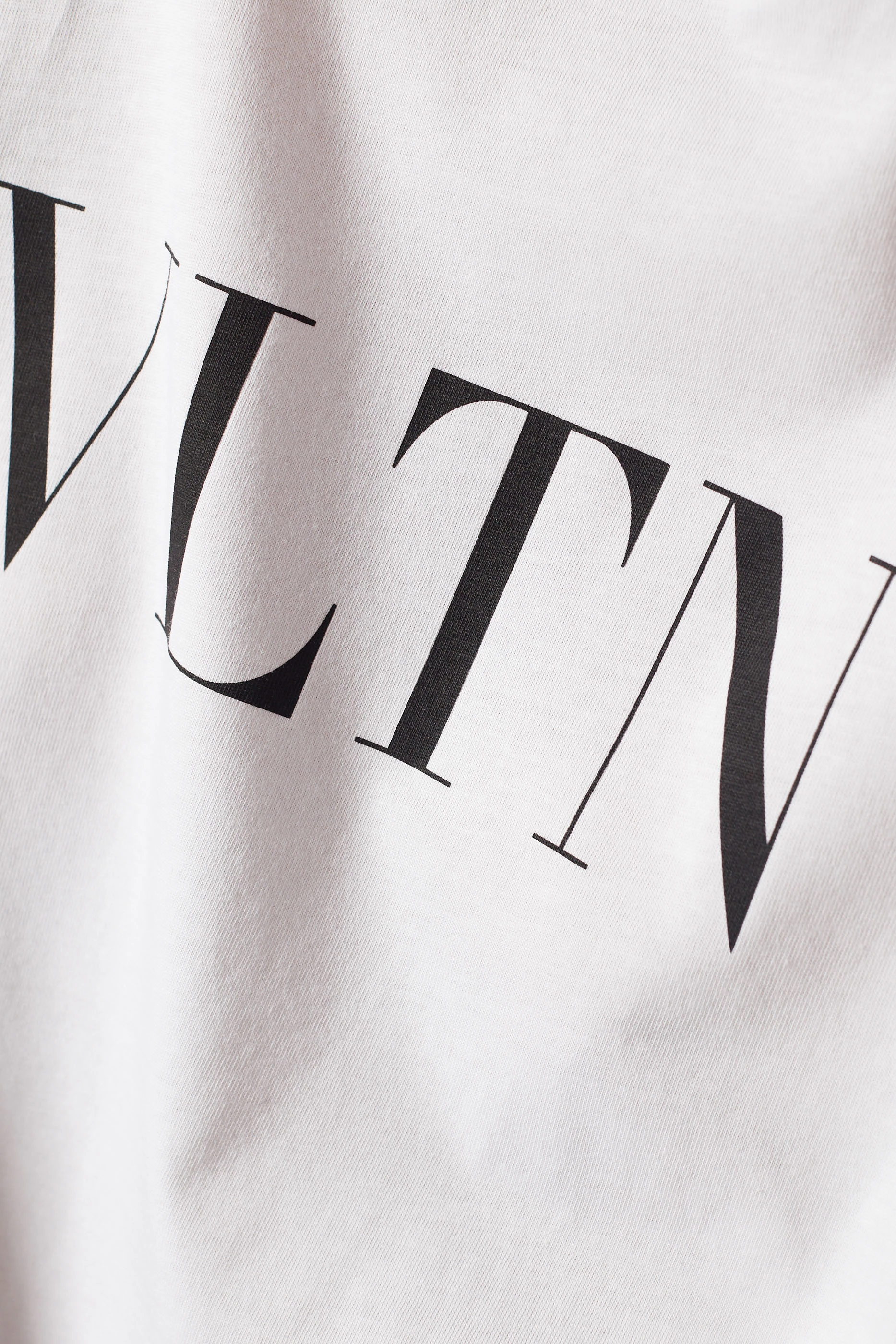 Buy Valentino Garavani White VLTN Logo T-Shirt For Women Online