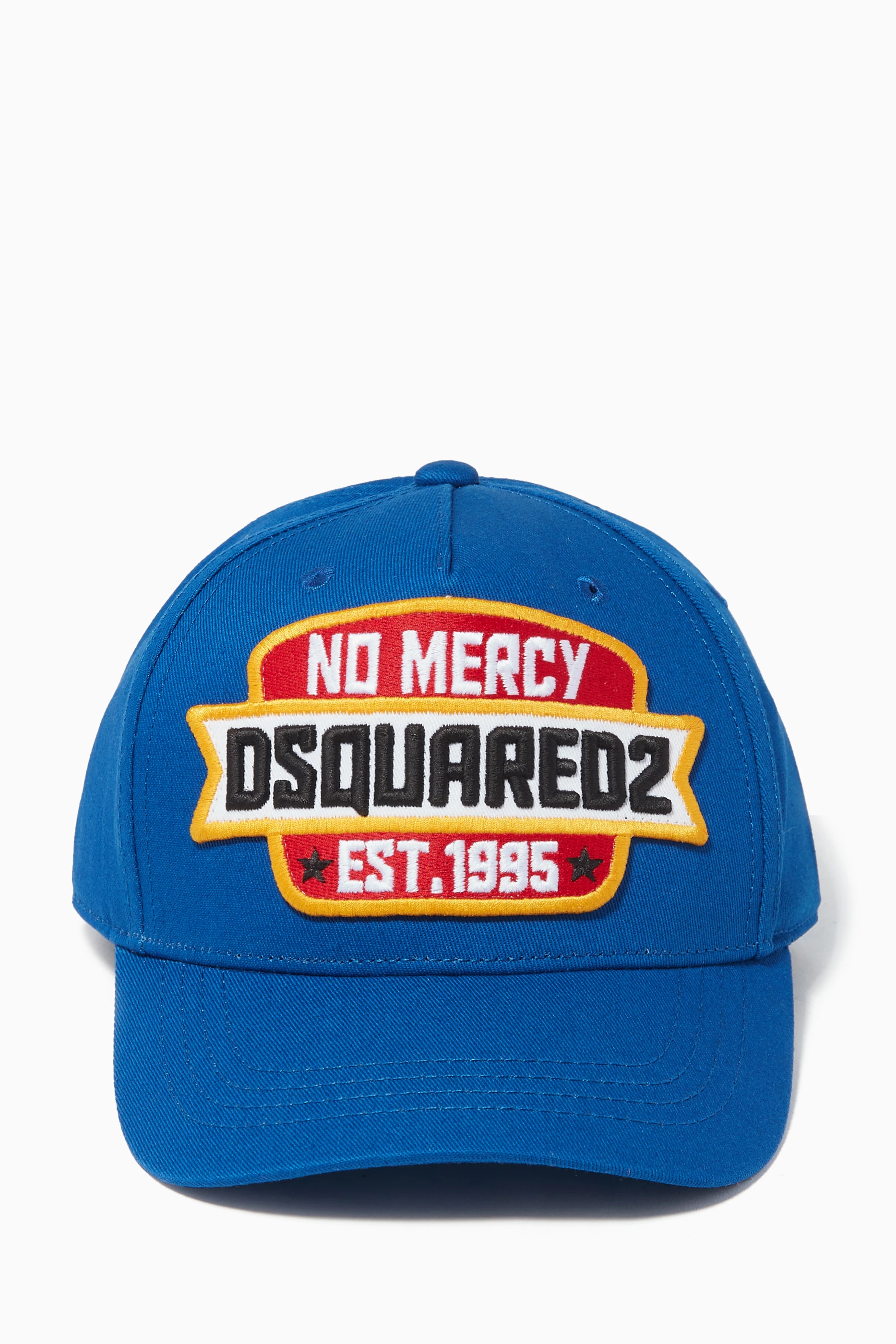 Buy Dsquared2 Blue Logo Print Cotton Baseball Cap For Boys Online Ounass Oman