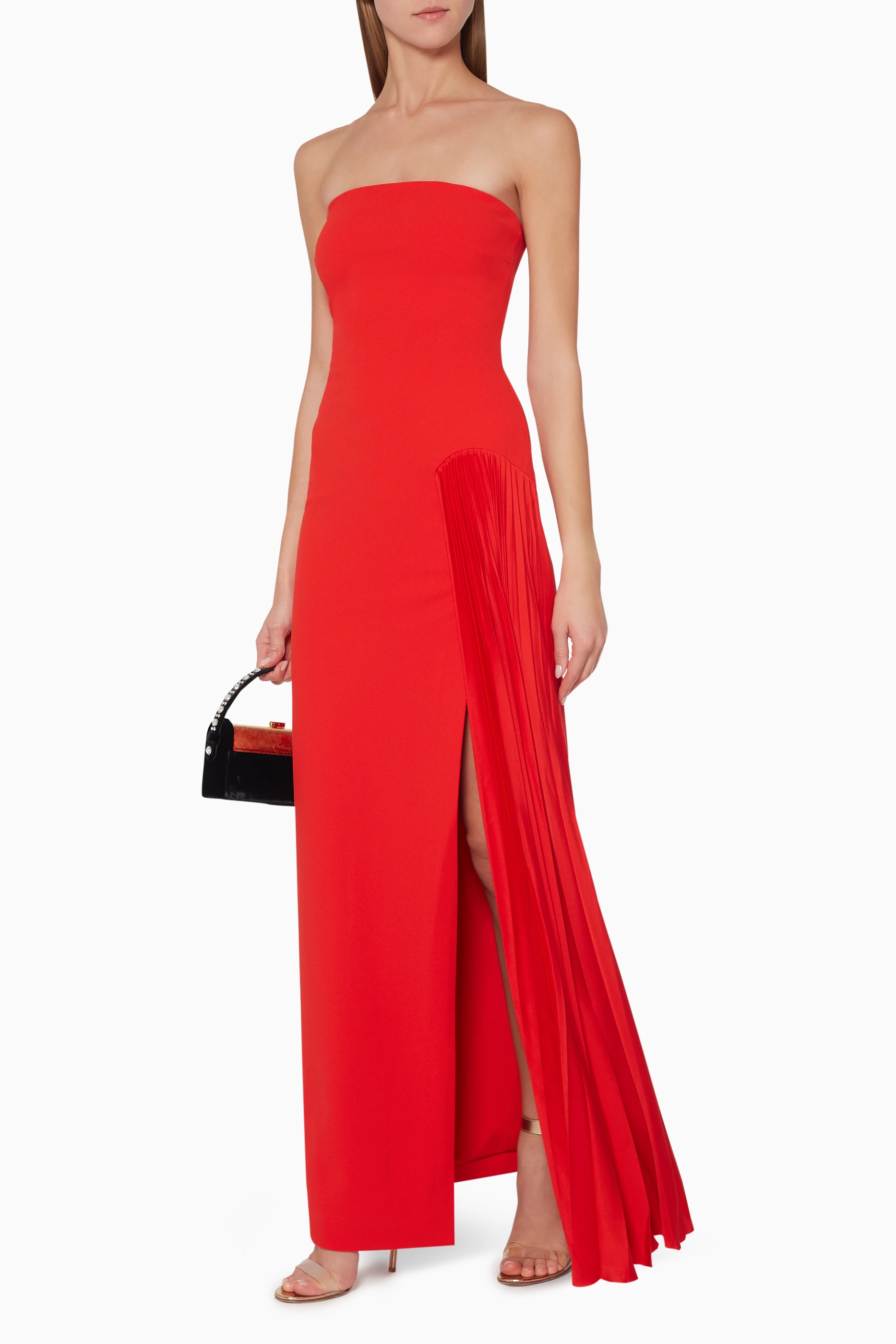 knee length dresses for ladies Dolly Cupro Midi Dress with Scarf