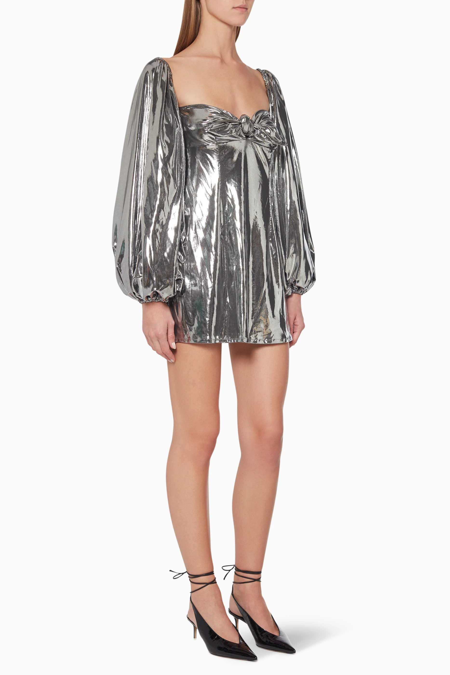 attico metallic dress The Attico sequin-embellished Mini Dress | Silver