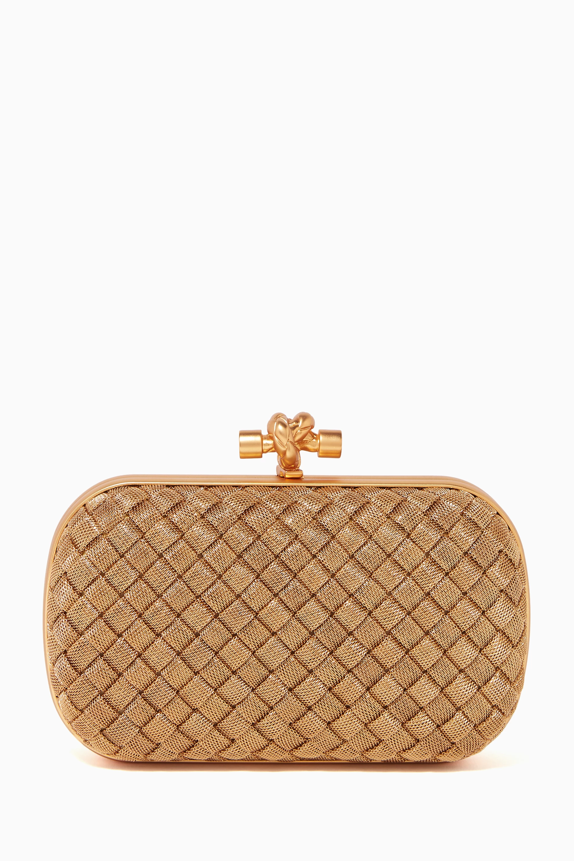 Bottega knot clutch price online