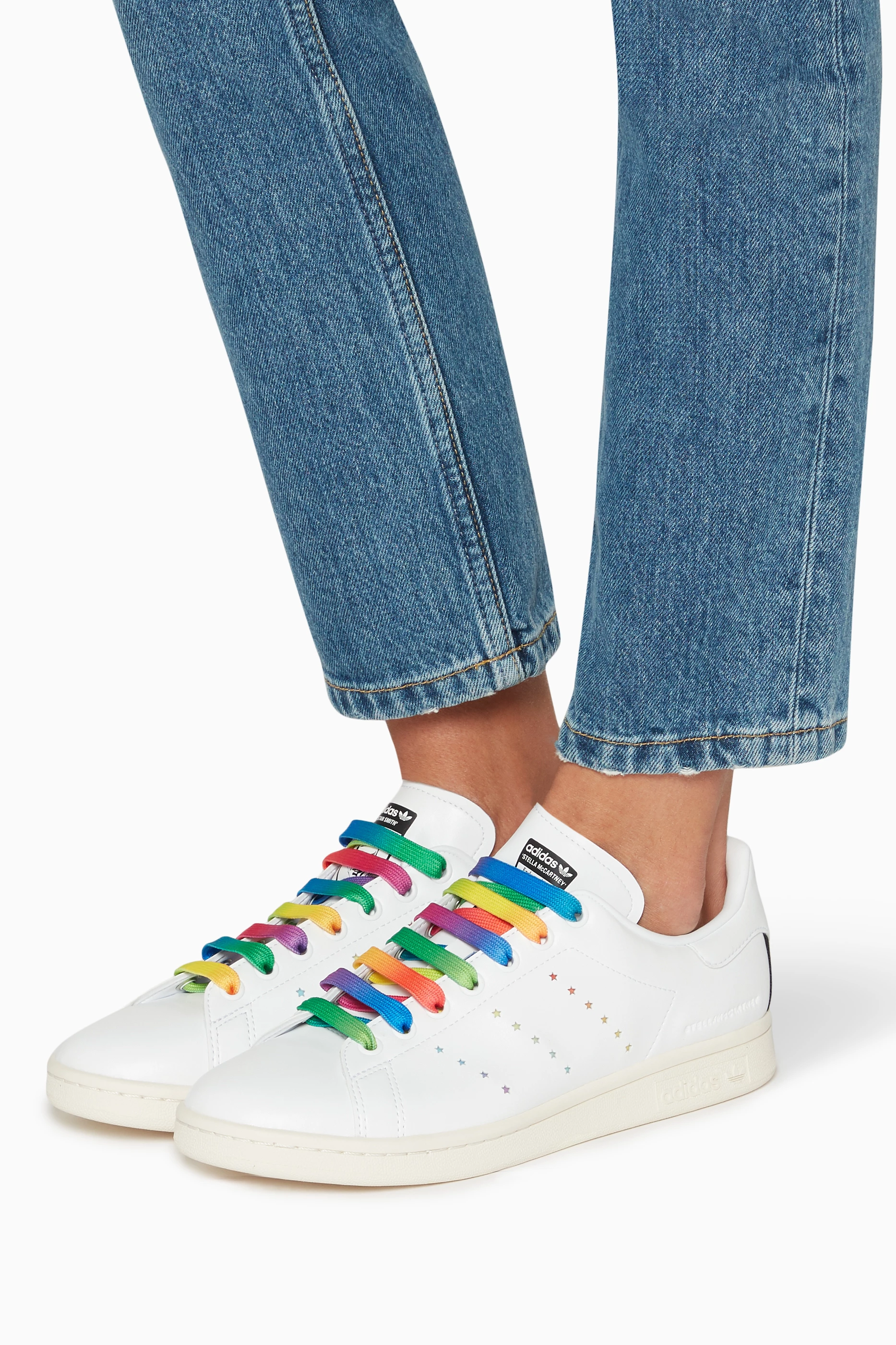 Buy Stella McCartney White x Adidas Stan Smith Sneakers For Women 