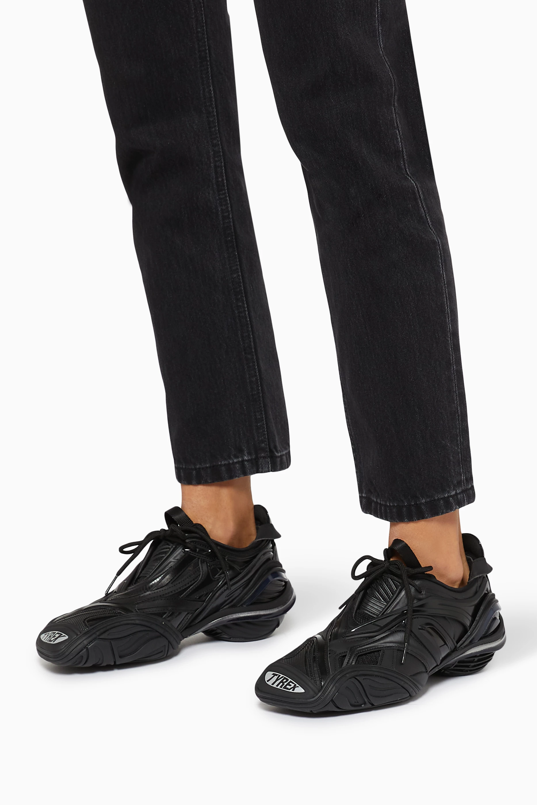 靴 BALENCIAGA tyrex Buy Balenciaga Black Tyrex Sneakers in Molded Rubber & Nylon For