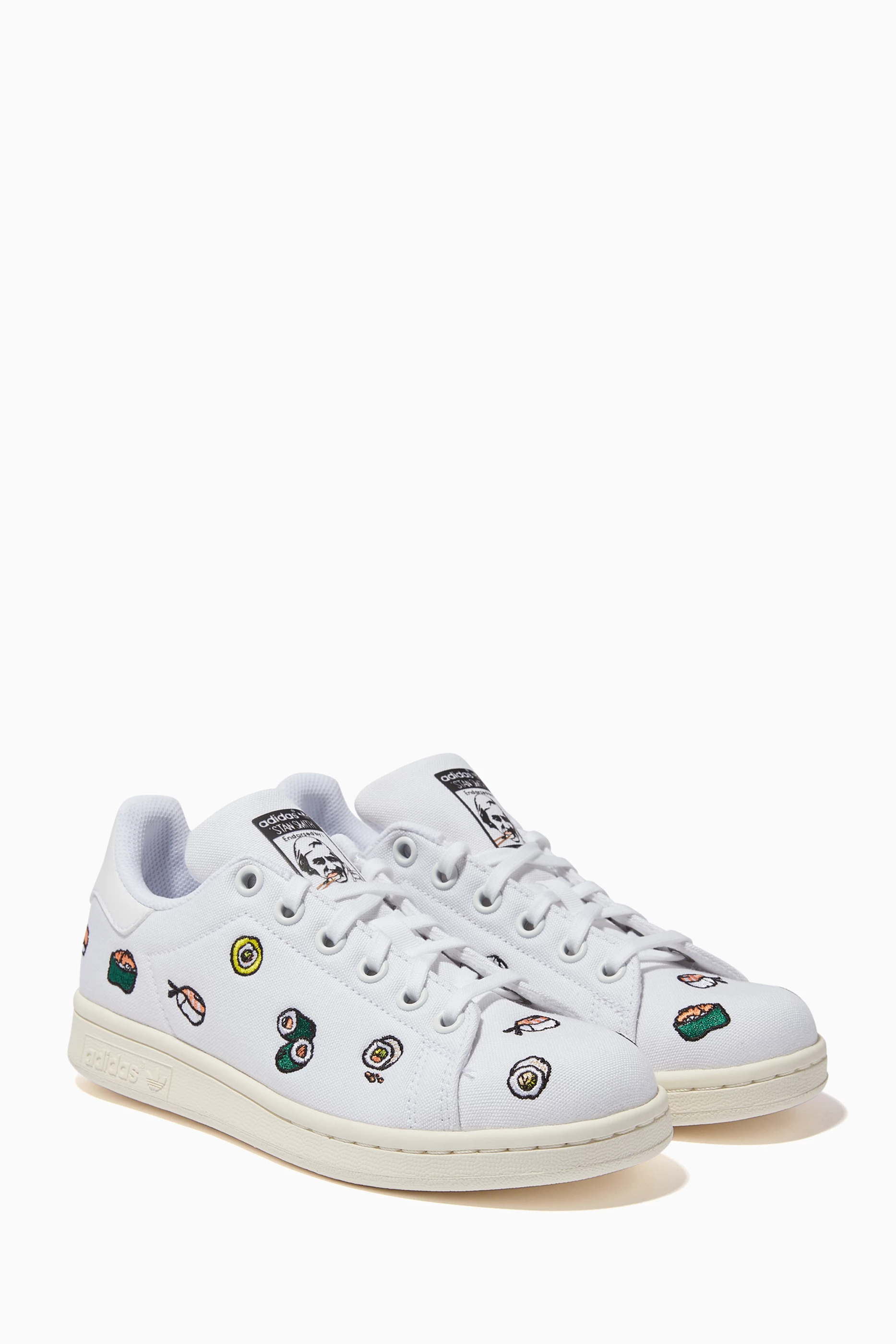 Buy adidas White Stan Smith Sushi Sneakers For Boys Online