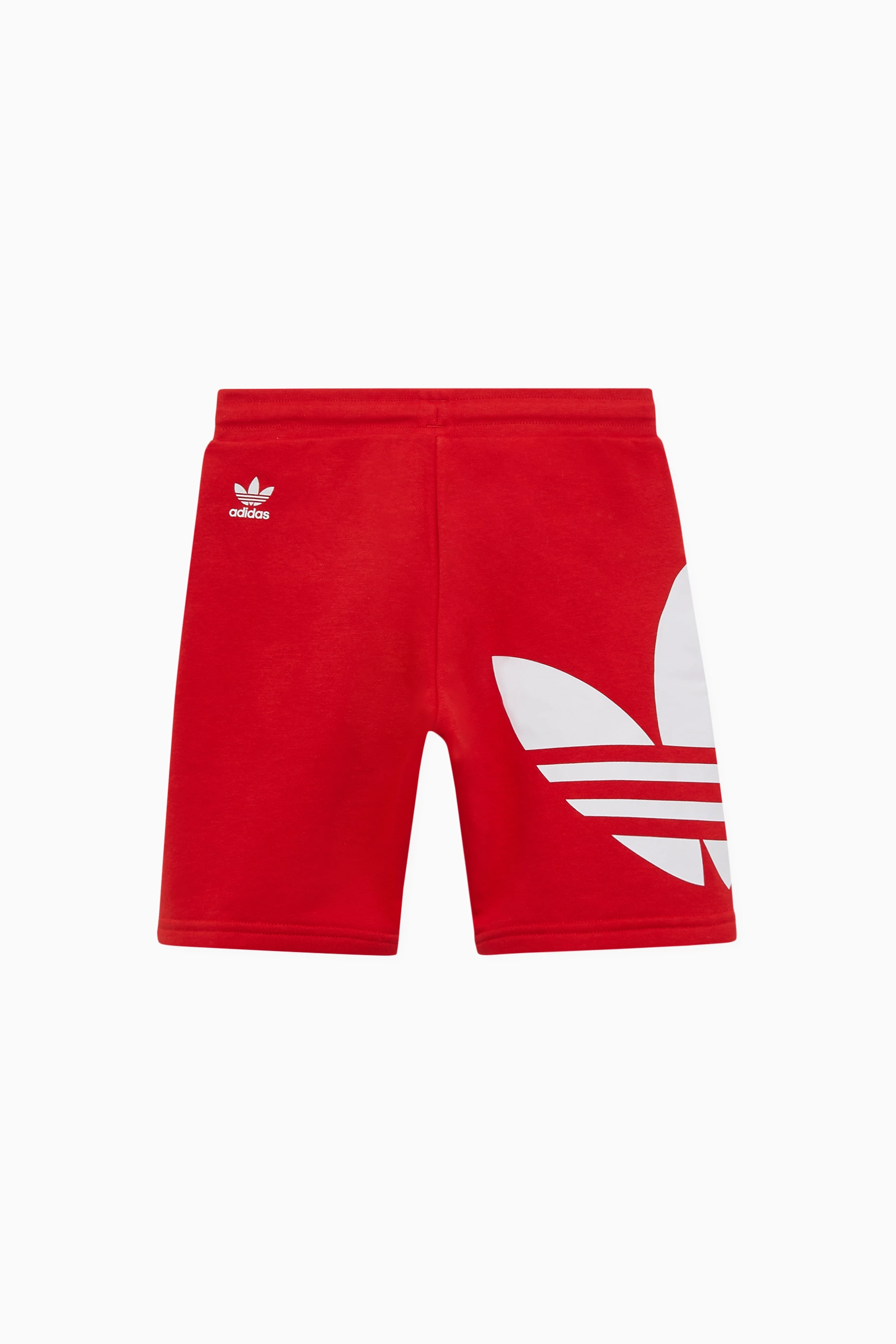 Buy adidas Red Trefoil Logo Shorts For Boys Online Ounass Oman