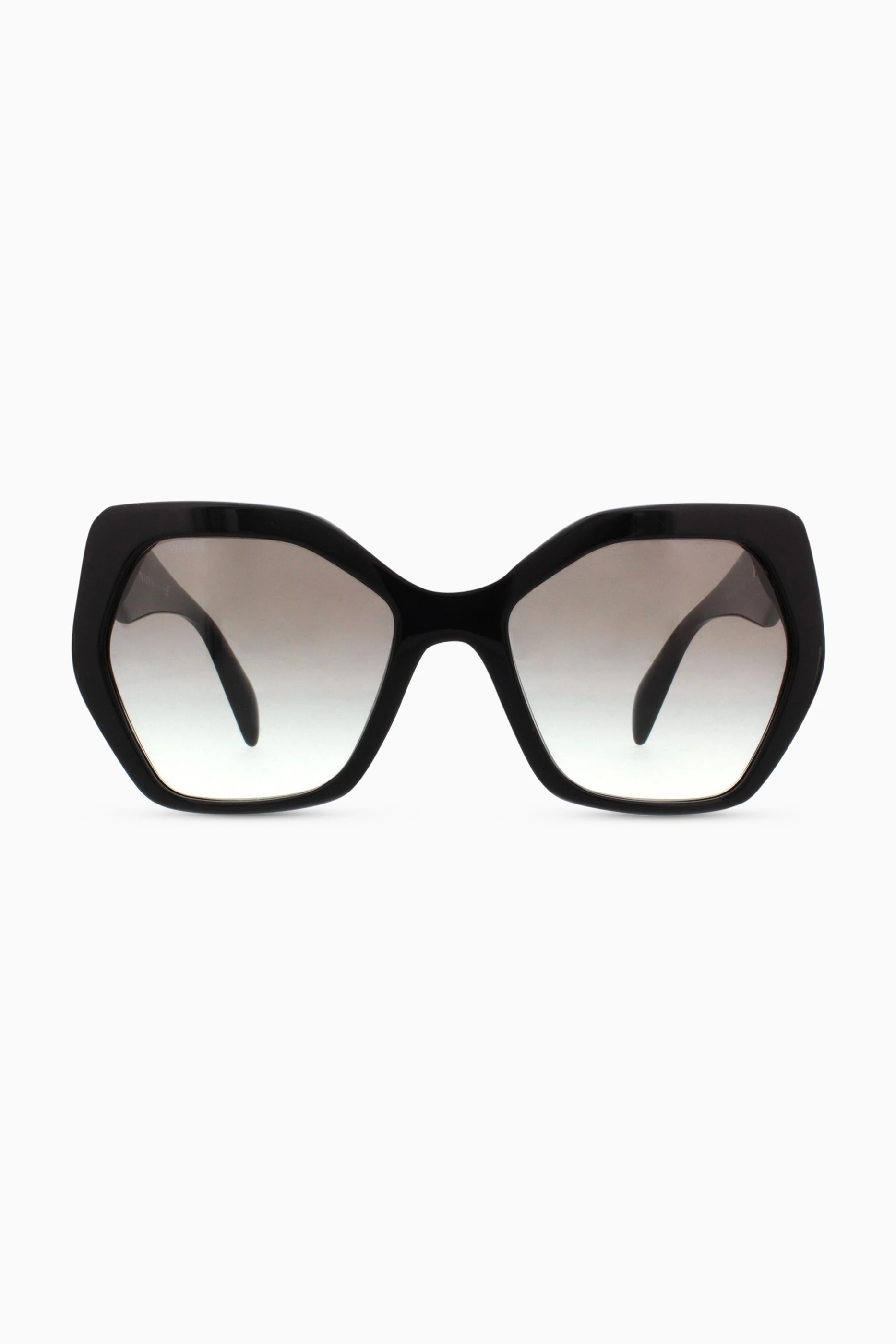 Buy Prada Black Geometric Acetate Sunglasses For Women 