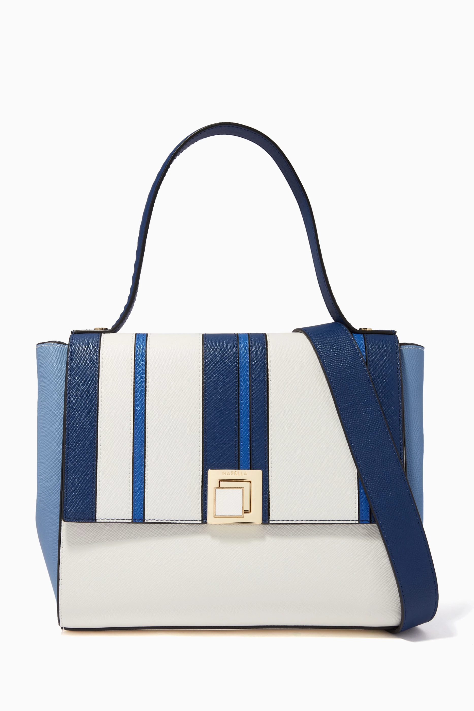 Buy Marella Blue Large 3 Times Bag For Women Online Ounass Oman