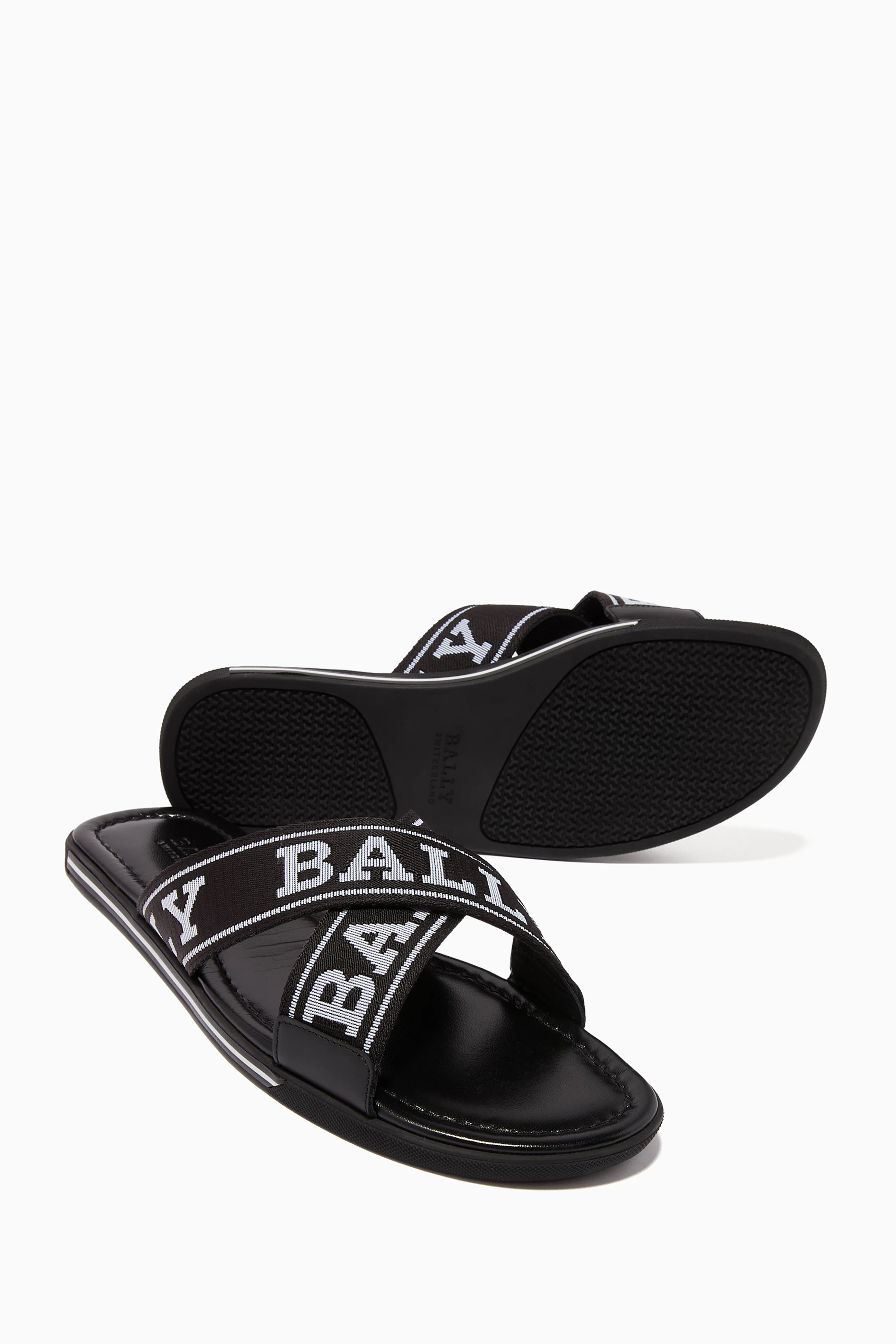 Bally Bonks Sandals Buy Bally Black Bonks Fabric Sandals For Men Online | Ounass  main image 4