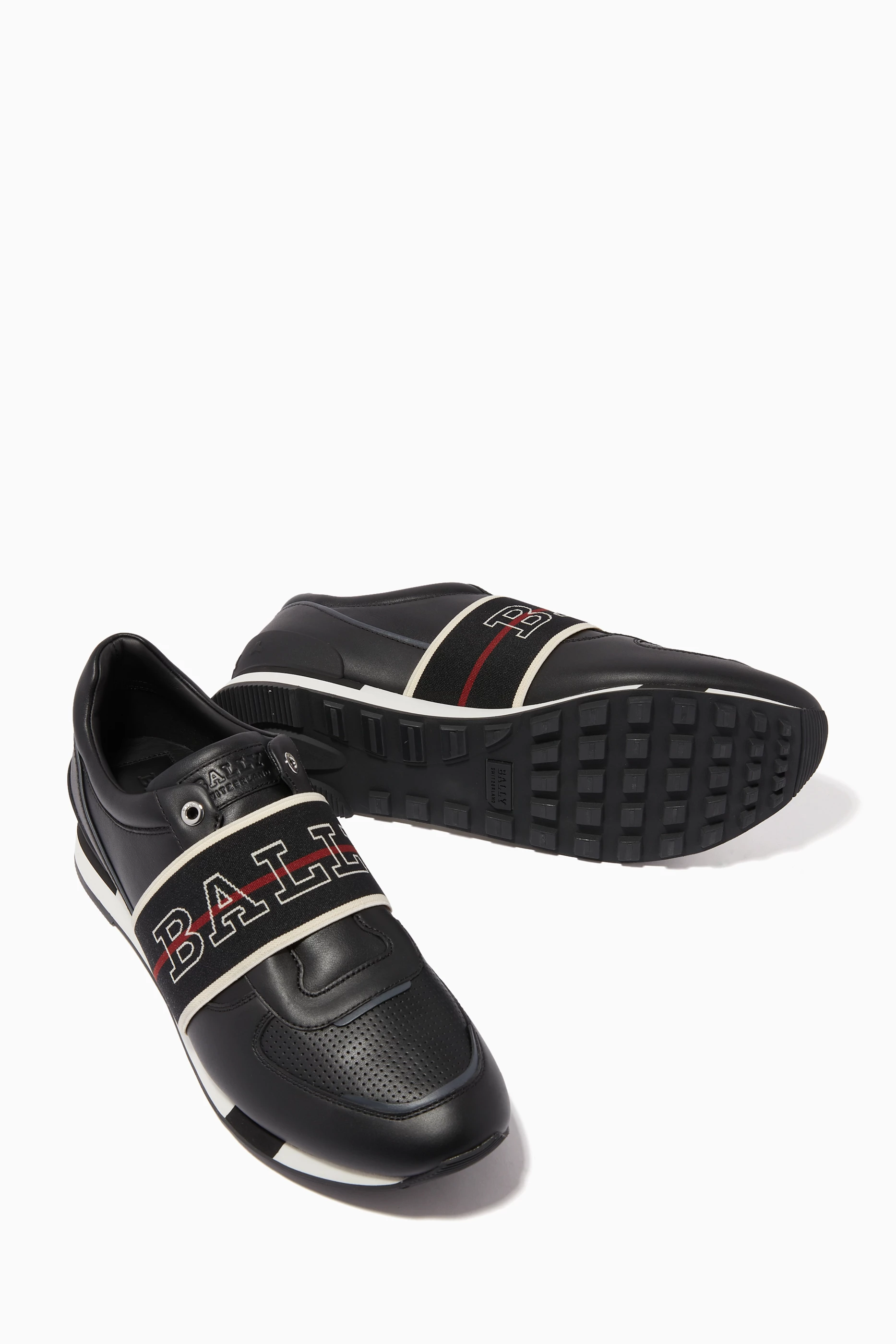 Buy Bally Black Gabryel Calf Leather Sneakers For Men Online  display picture 1