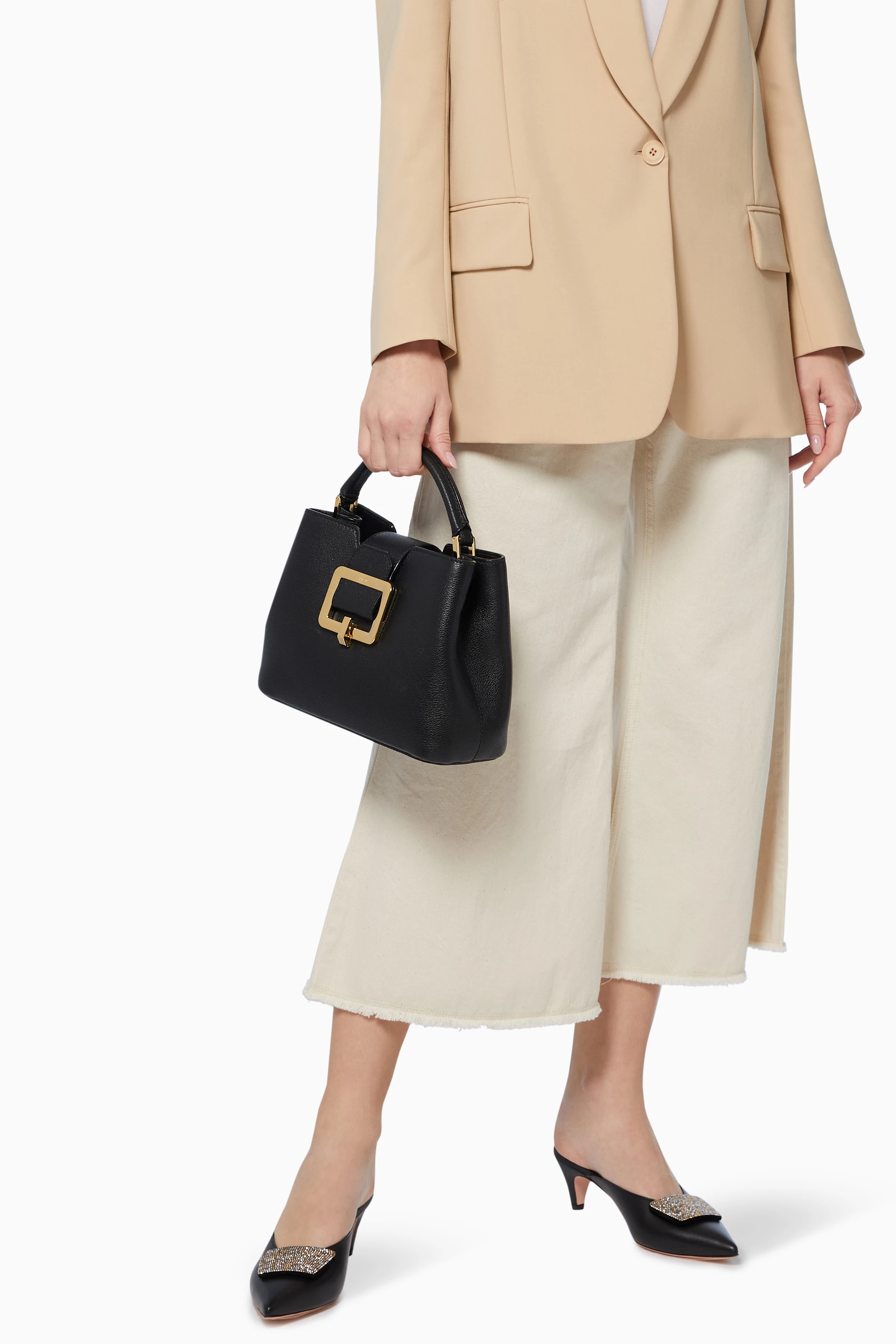 Buy Bally Black Jorah Leather Top Handle Bag For Women Online Ounass Oman
