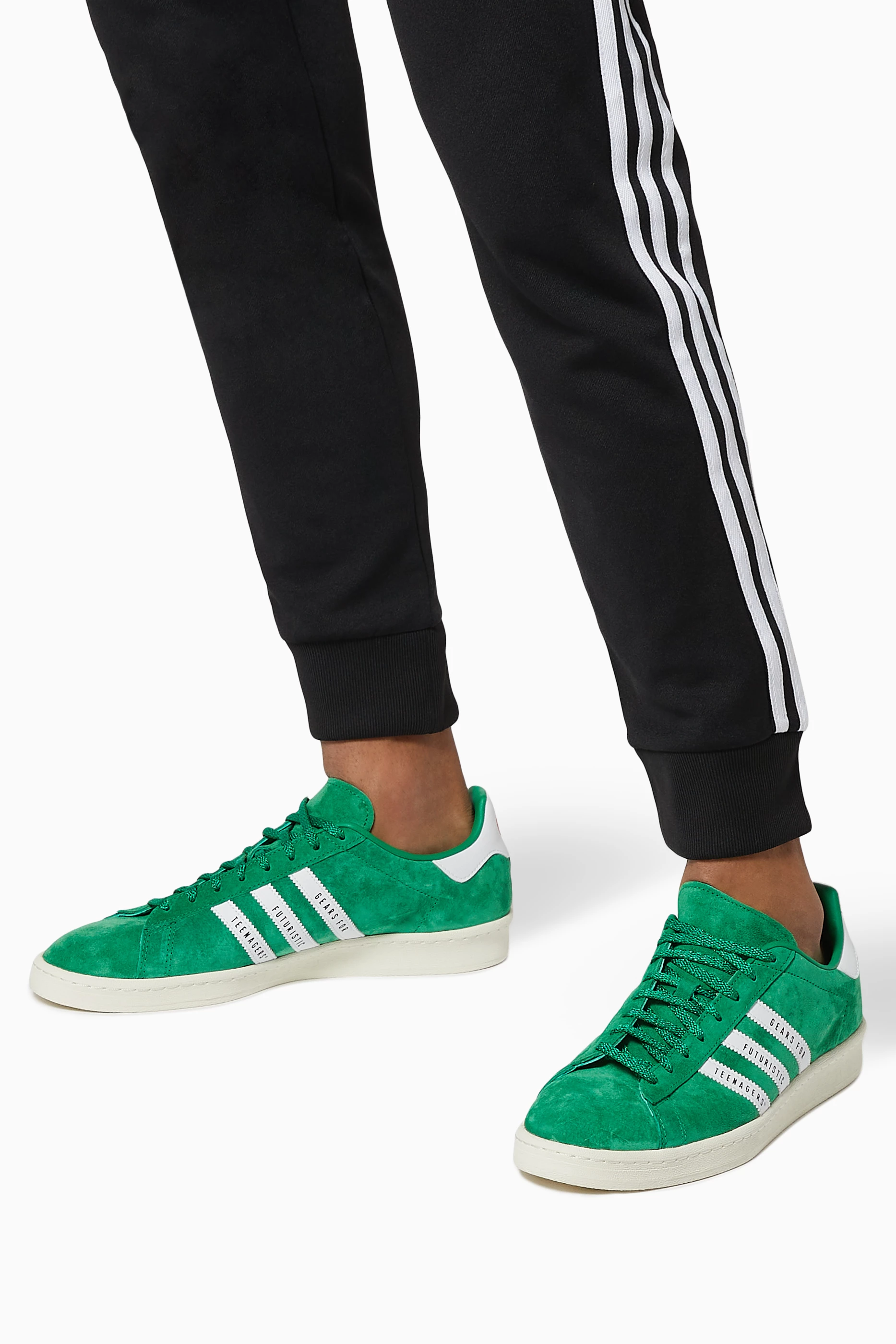 Buy adidas Green x Human Made Superstar 80s Campus Sneakers in Suede For  Men Online | Ounass Oman