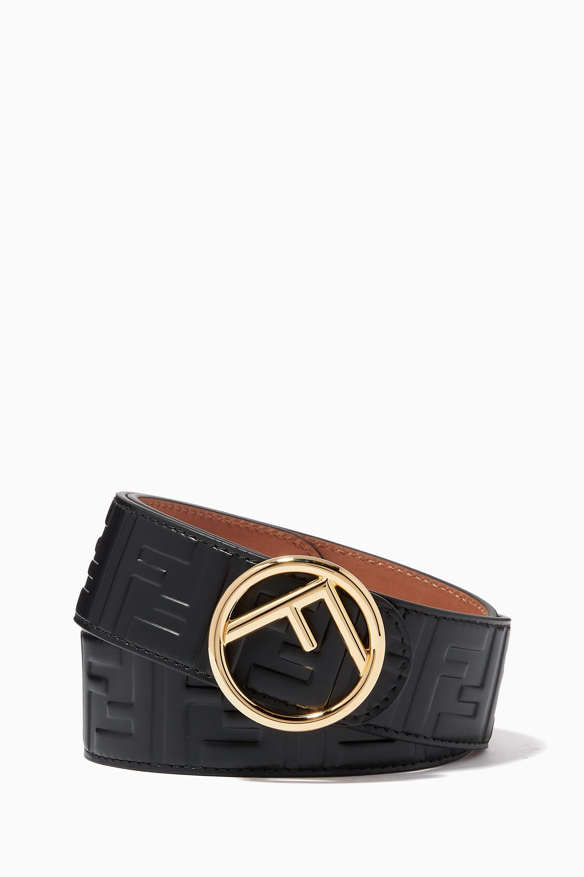 Buy Fendi Black F is Fendi Belt in Leather For Women Online Ounass Oman