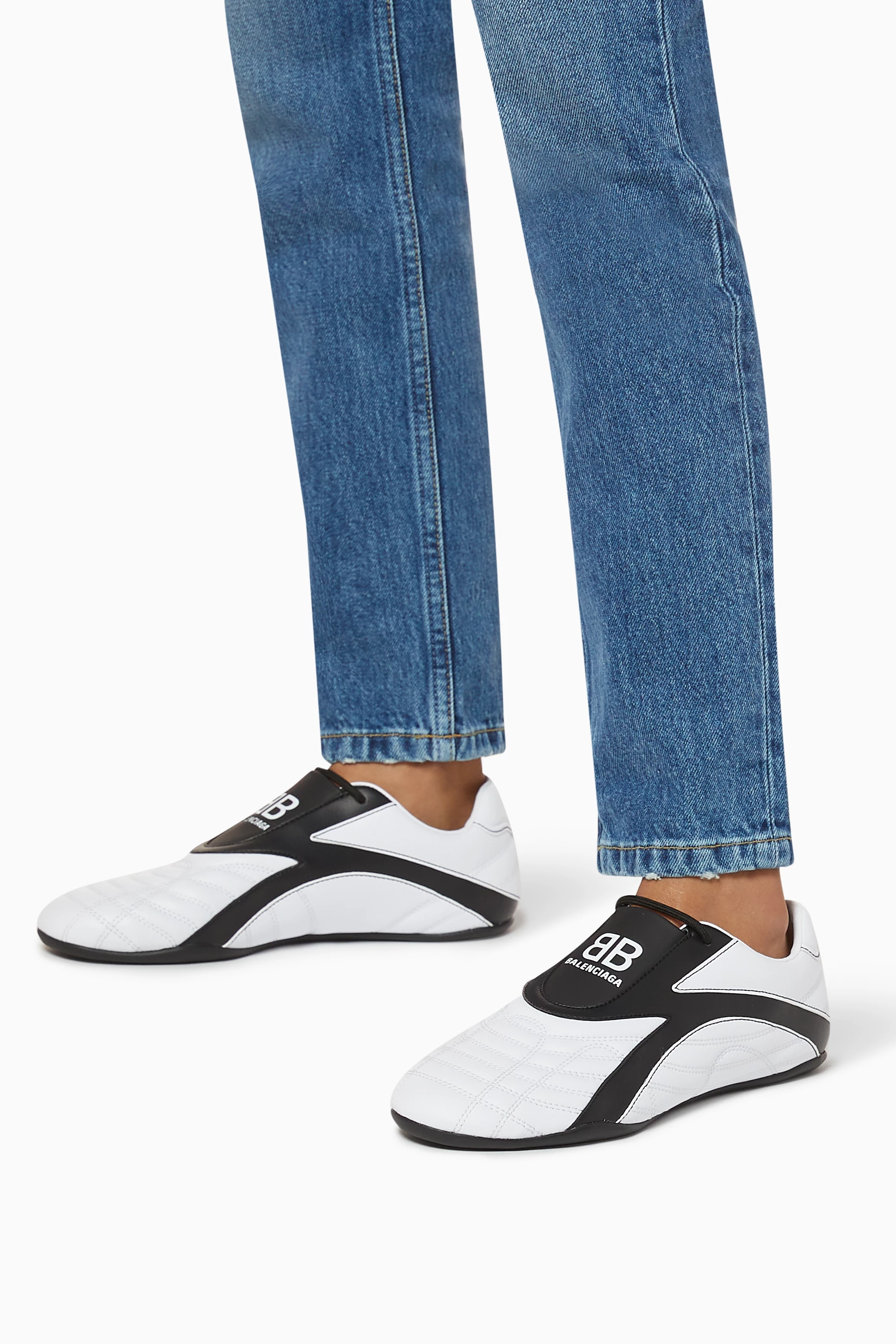 Buy Balenciaga White Zen Sneakers in Matt Technical Fabric For 