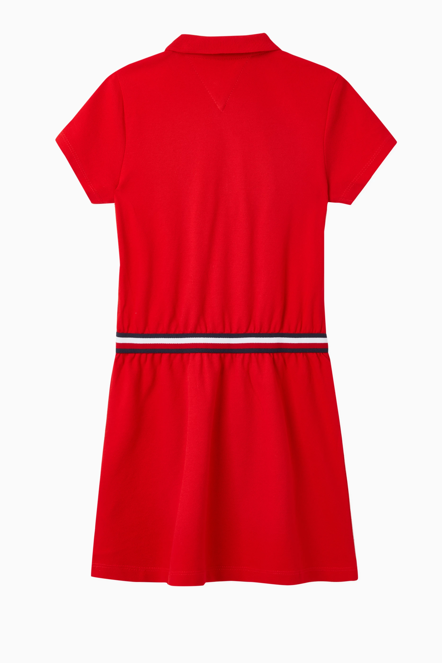 Buy Tommy Hilfiger Red Signature Polo Stripe Dress For Girls Online |  Ounass Oman