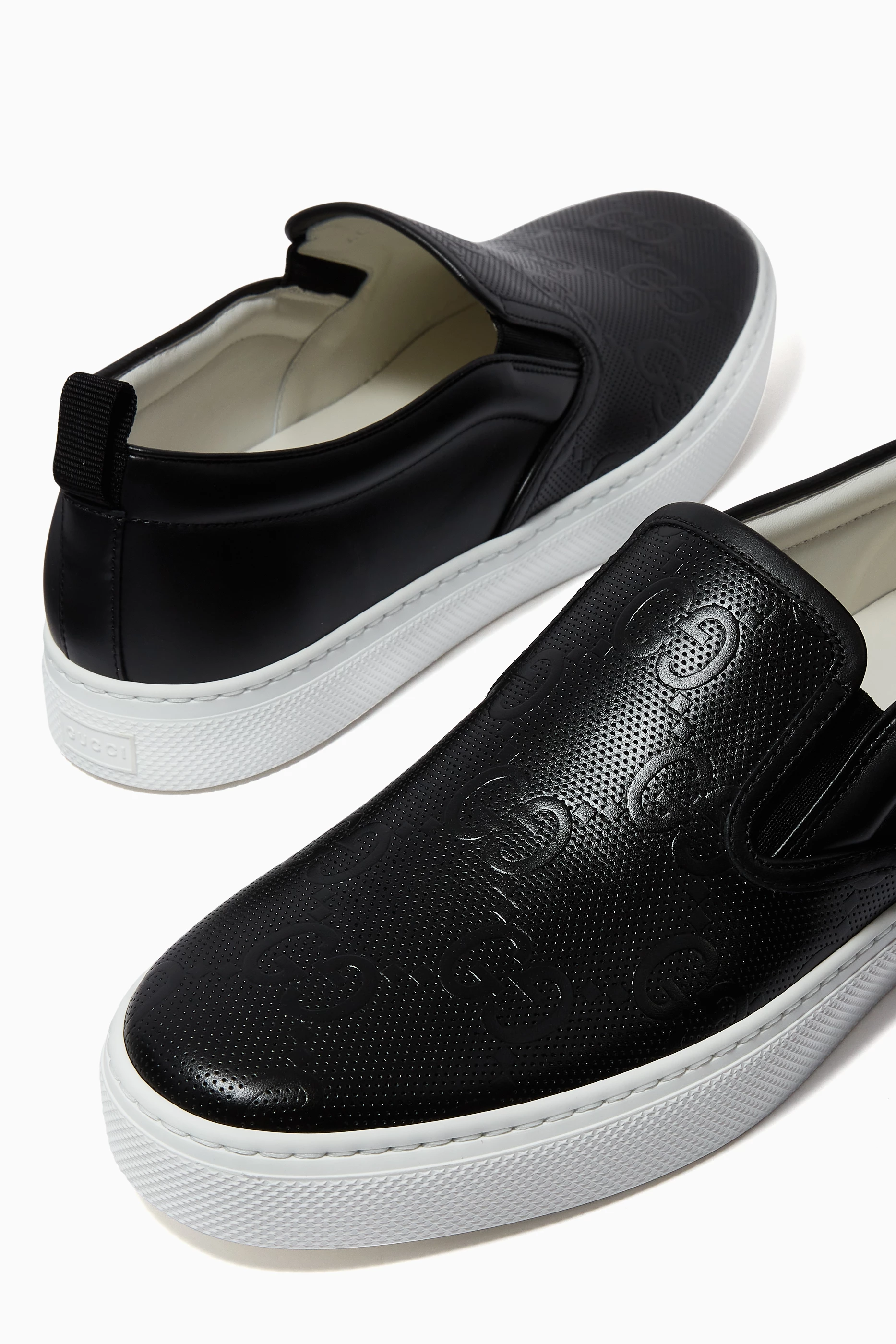 Gucci GG-embossed slip-on sneakers Gucci GG Embossed Leather Slip-On Sneaker main image 2
