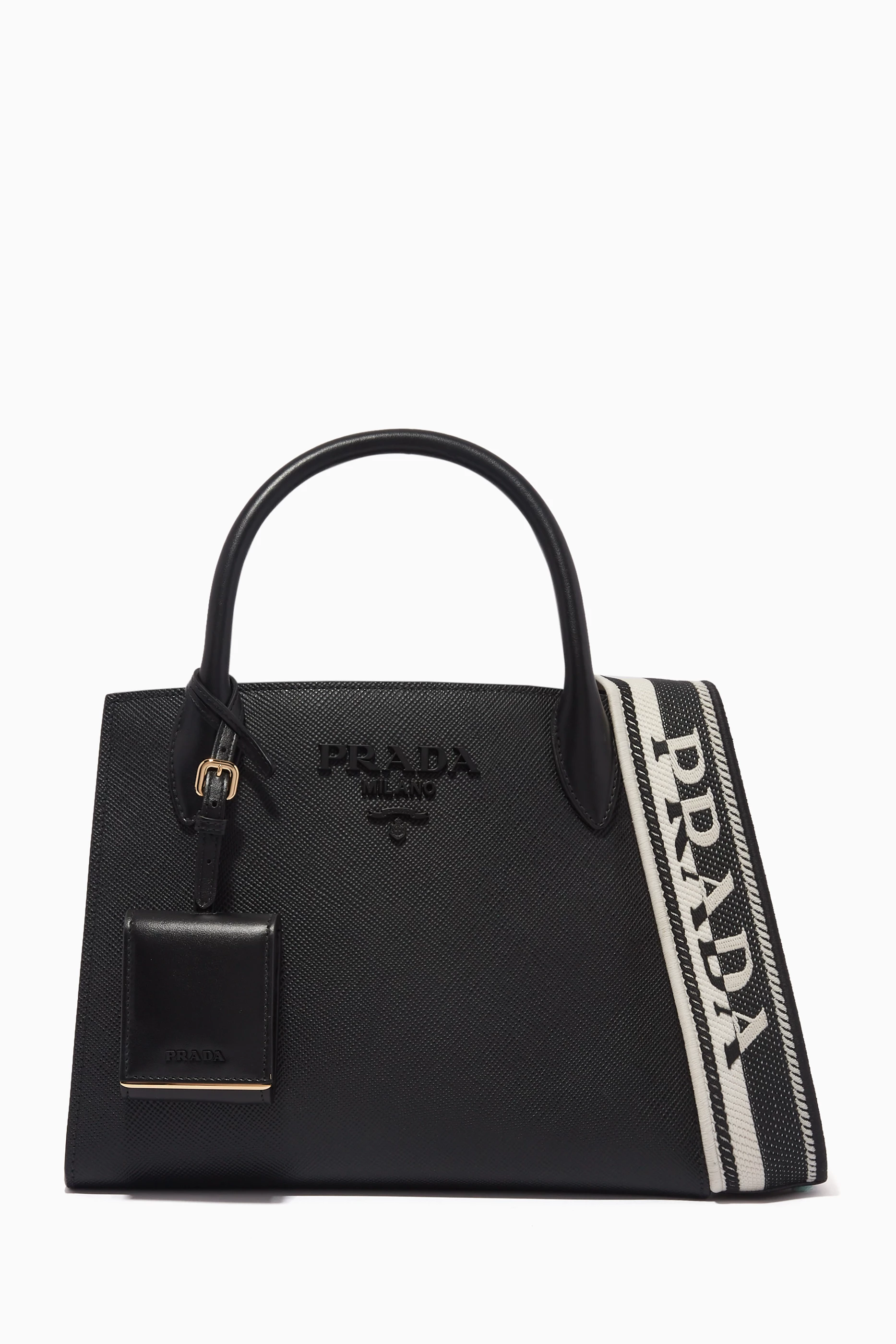 Prada monochrome saffiano best sale